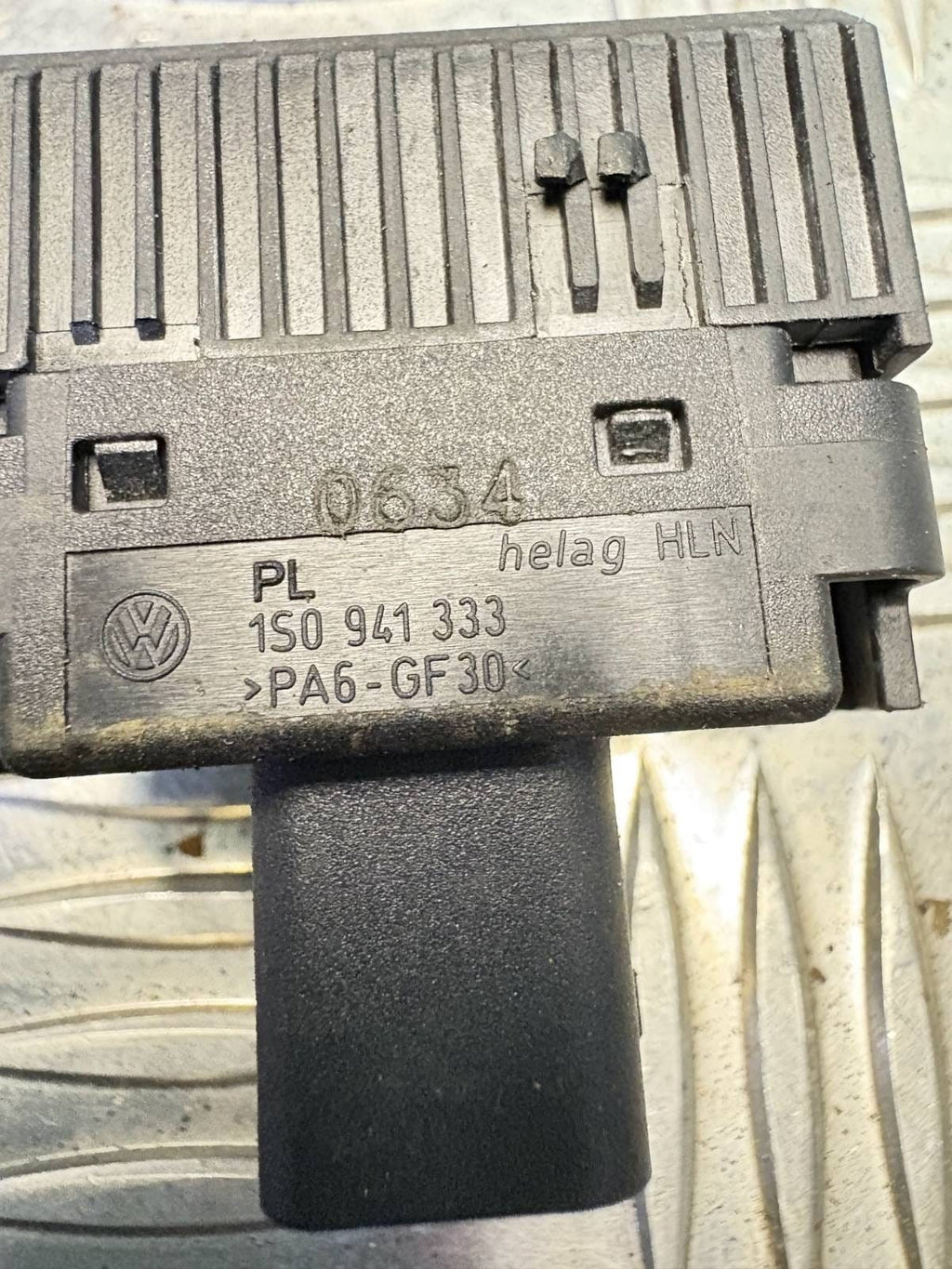 2004 SEAT MII HEADLIGHT AIM CONTROL SWITCH DIAL 1S0941333