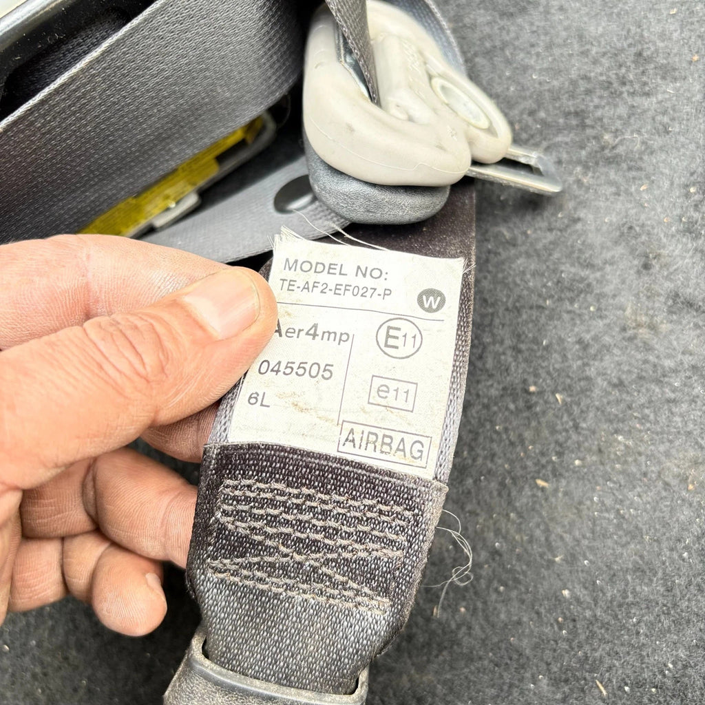 Toyota Yaris MK2 XP90 Front Left Passenger Seat Belt Grey 2005-2011 73220-0D160