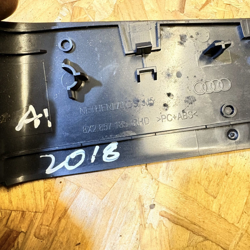 AUDI A1 8X 2018 CENTRE CONSOLE TRIM COVER PANEL 8X2857185