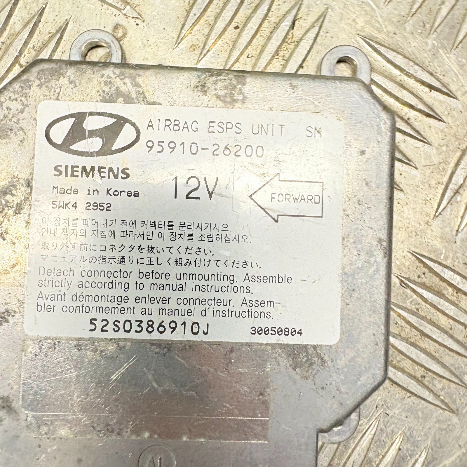 2006 HYUNDAI SANTA FE AIRBAG CONTROL MODULE 95910-26200