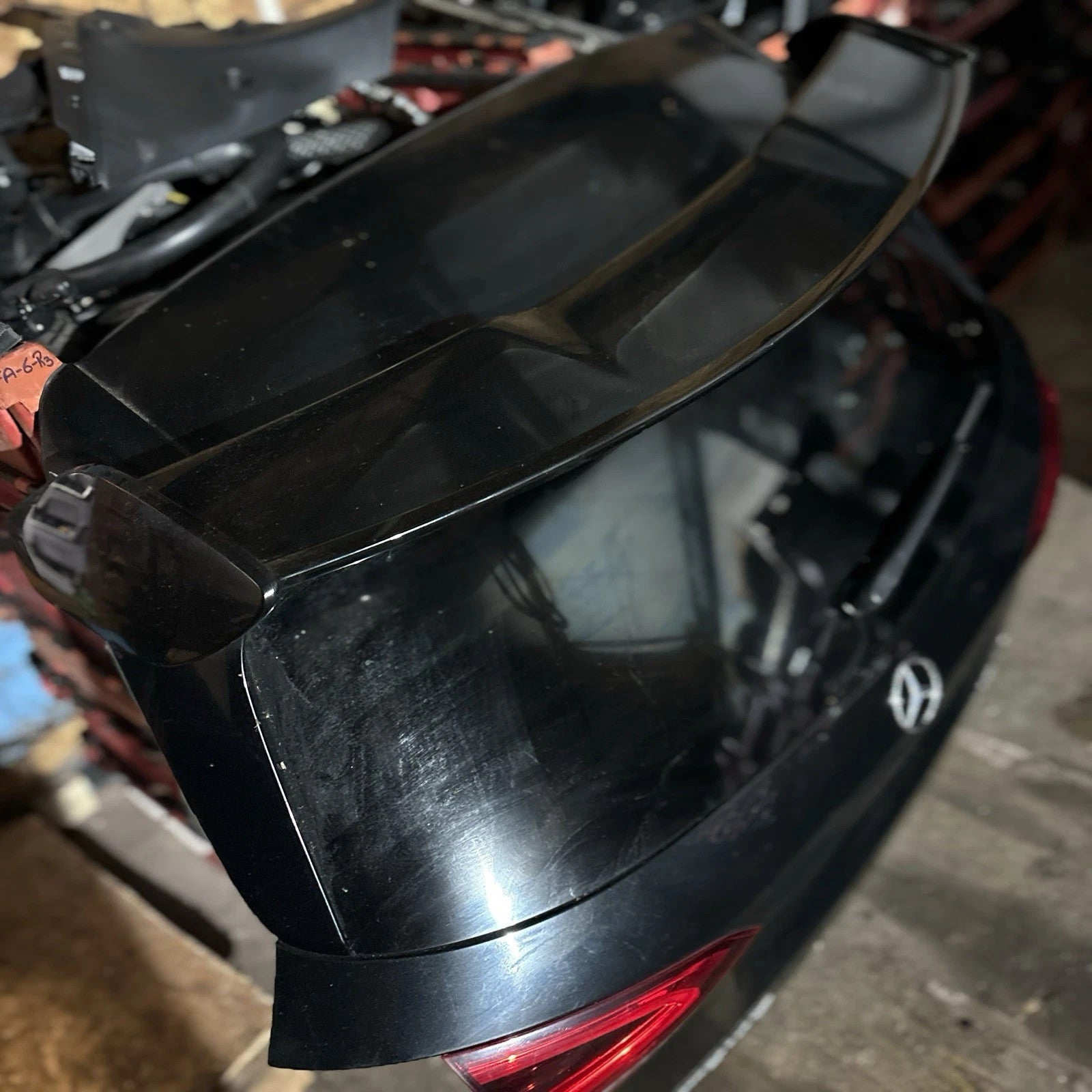 2019-2023 Mercedes A-Class W177 Hatchback A45S Tailgate Boot Lid Spoiler Black