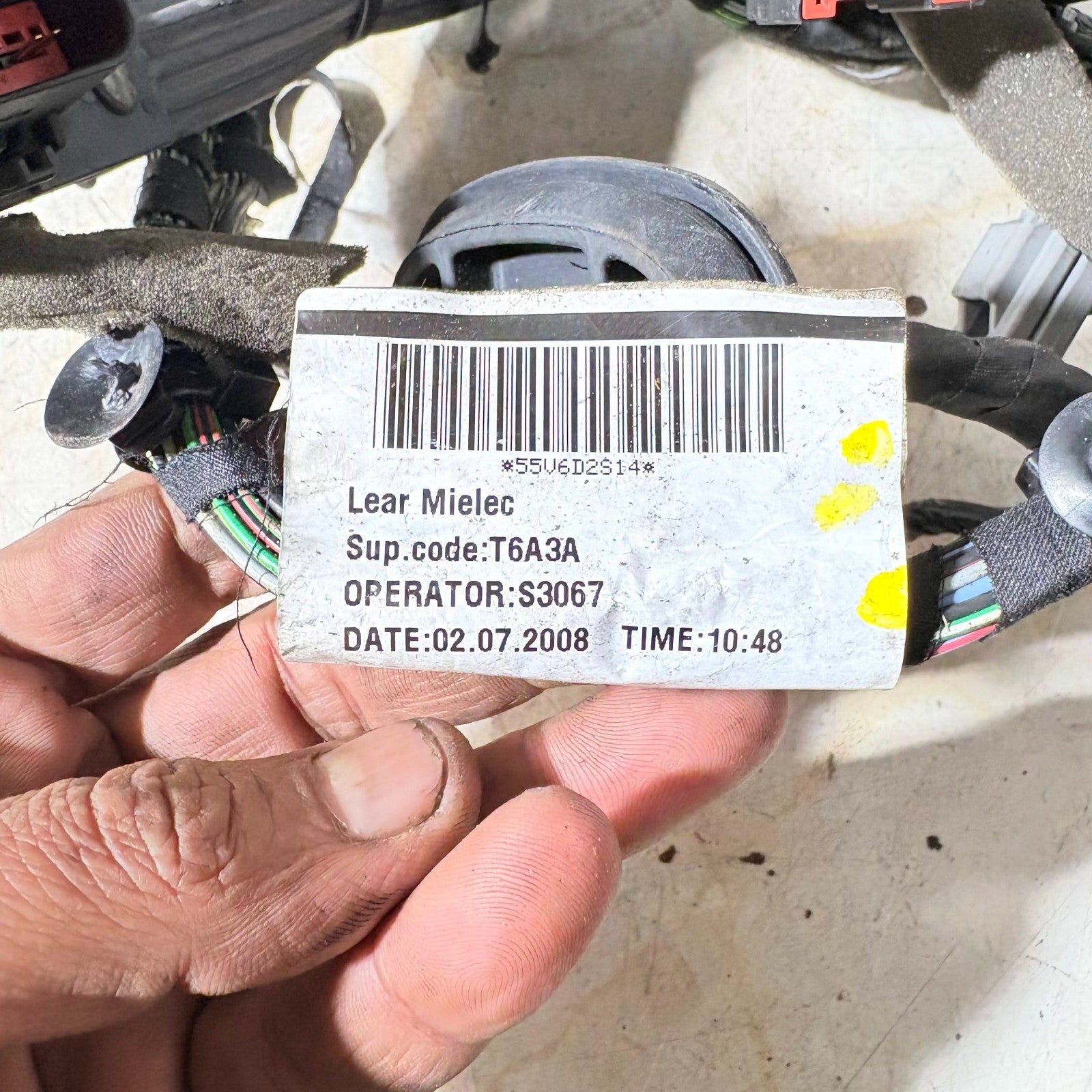 2008 Volvo Front Left NSF Door Wiring Harness Loom 30728406
