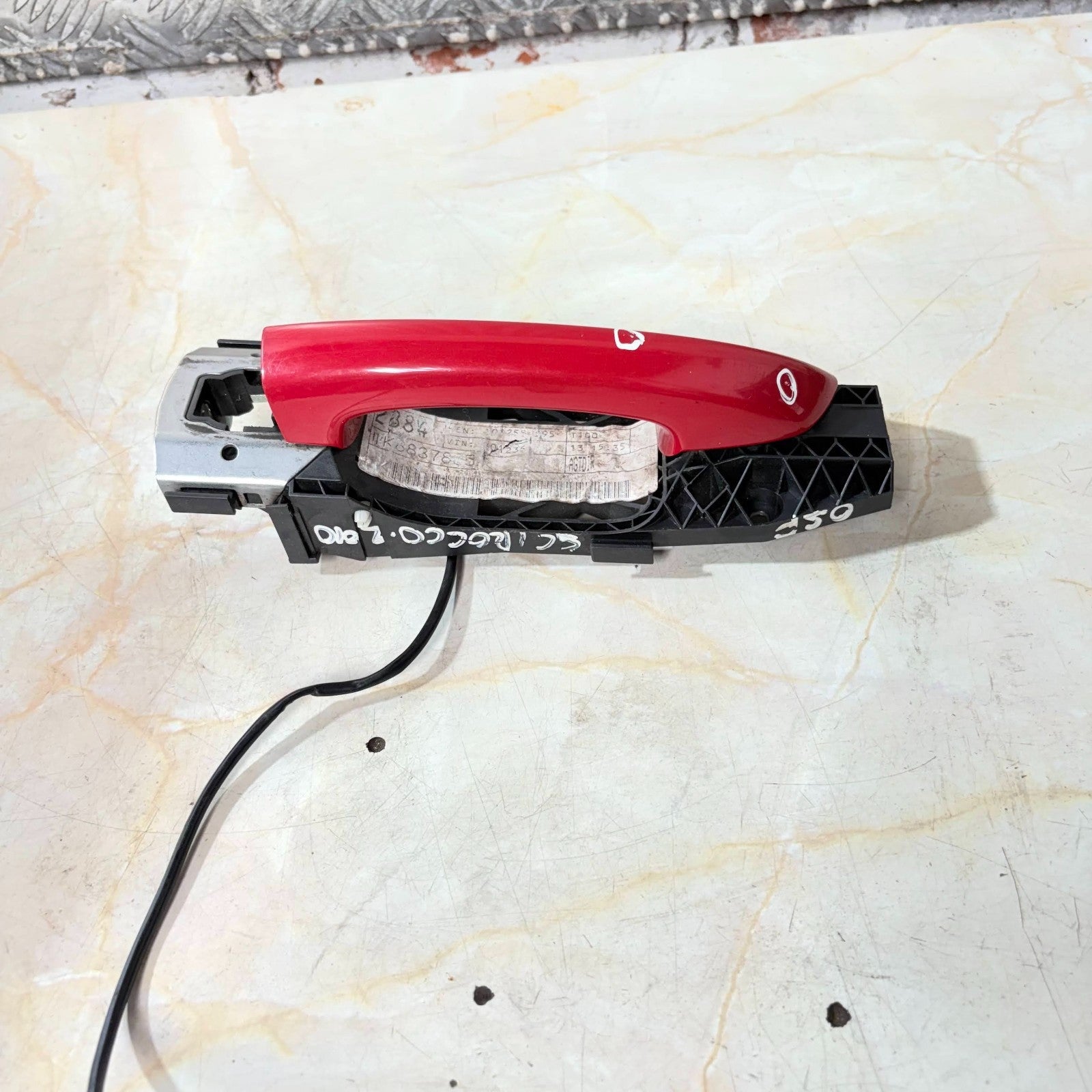 VW Scirocco Mk3 2008-2017 OSF Right Front Exterior Door Handle Red 1K8837206F