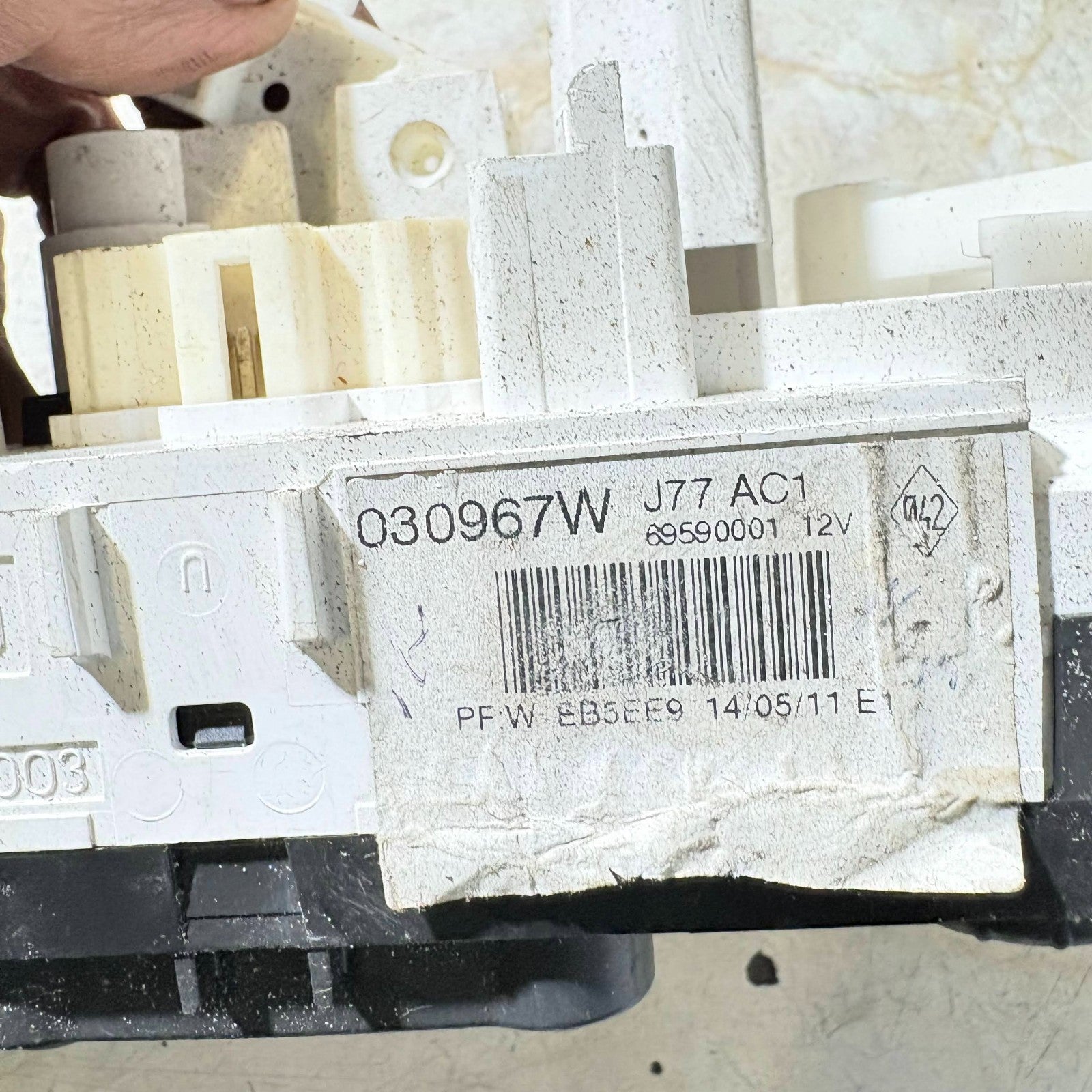 RENAULT CLIO 2010 Heater/AC Controller Valeo 269597003 2005-2012
