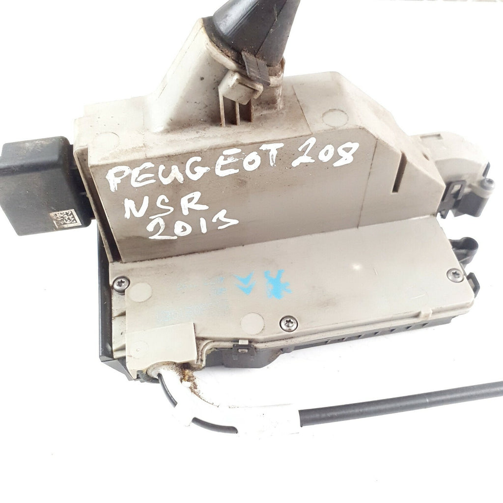 2014 PEUGEOT 208 MK1 DOOR LOCK MECHANISM NSR PASSENGER REAR