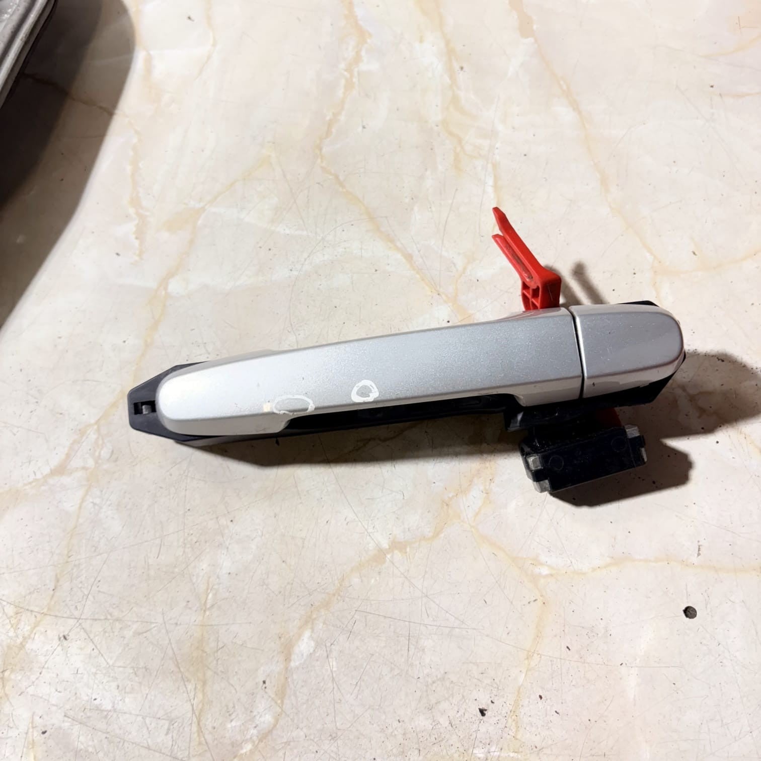 Toyota Yaris Mk2 2006-2011 5DR Rear Left NSR Exterior Door Handle Silver