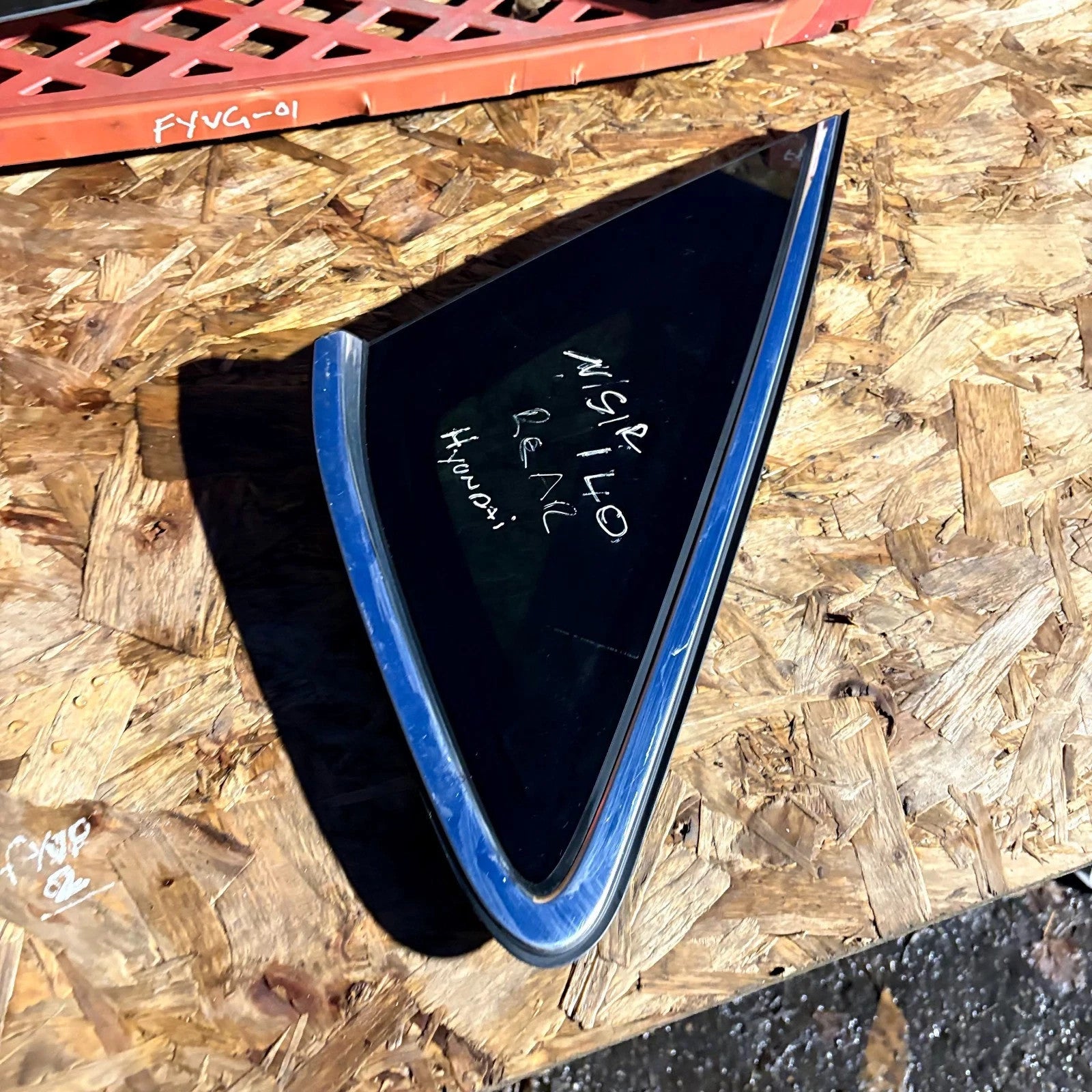 HYUNDAI I40 MK1 REAR PASSENGER LEFT SIDE QUARTER WINDOW GLASS 2011-2019