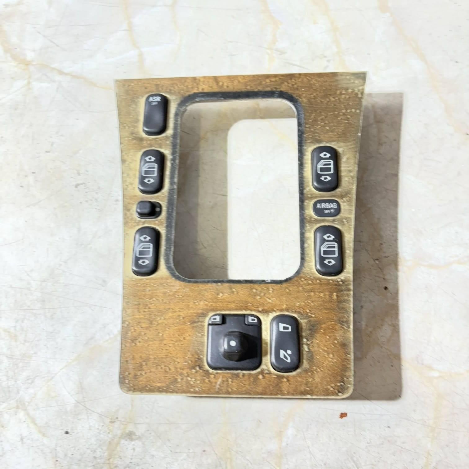 MERCEDES E CLASS W210 WOODEN GEAR WINDOW SWITCH TRIM 486010 #9