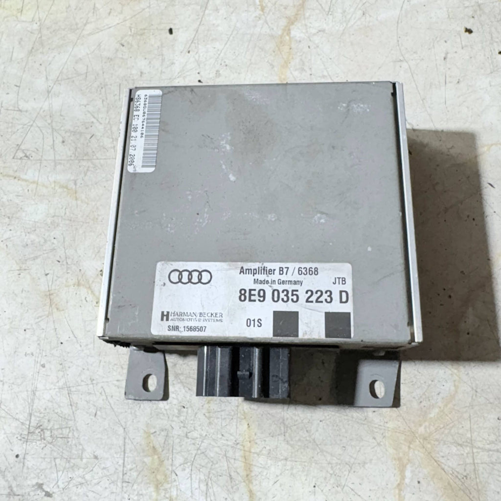 AUDI A4 SLINE B7 AUDIO RADIO AMP HARMAN & BECKER AMPLIFIER 8E9035223D 04-08