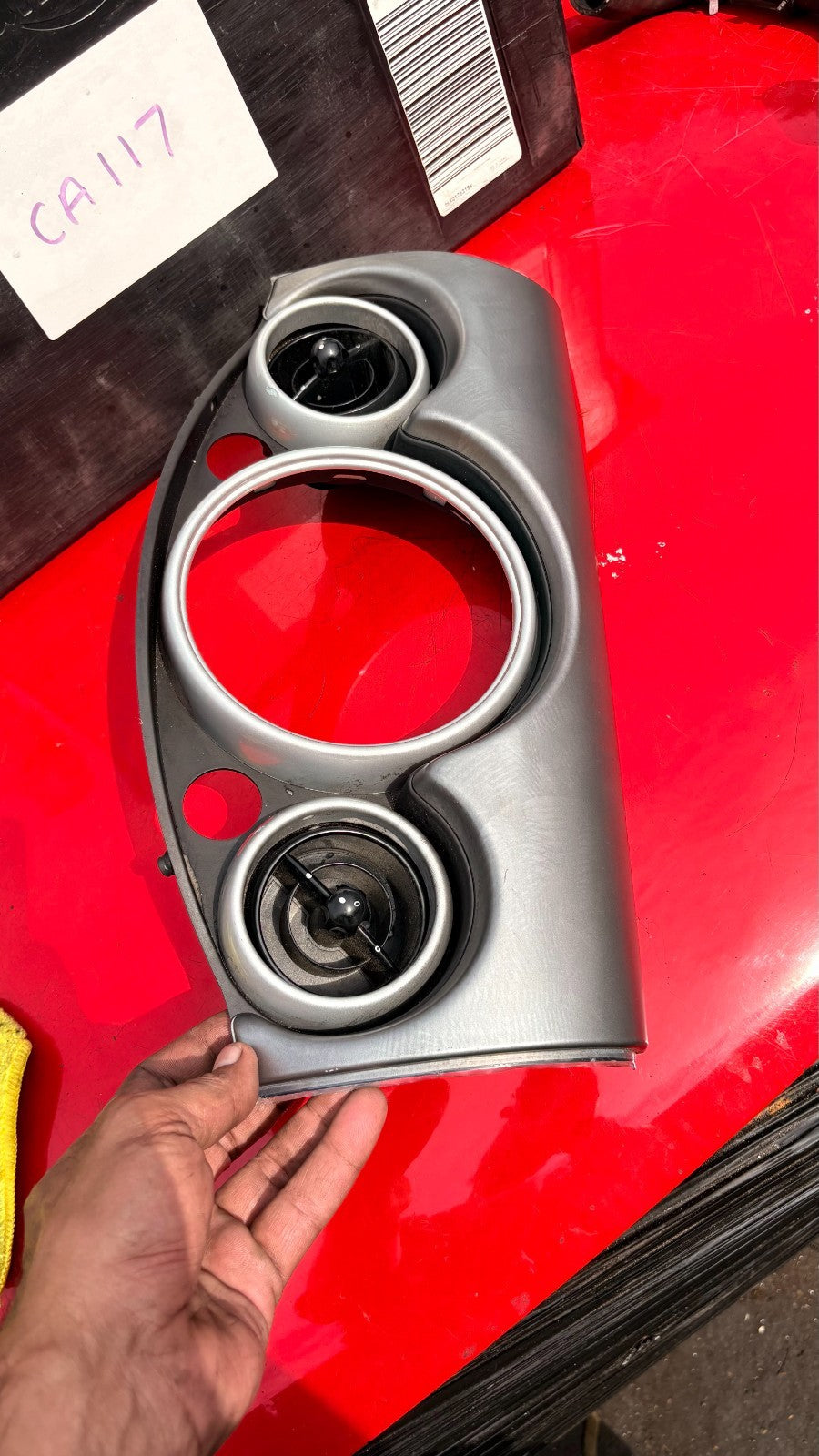 MINI ONE R52 DASHBOARD SPEEDO SURROUND TRIM & AIR VENTS 0769337