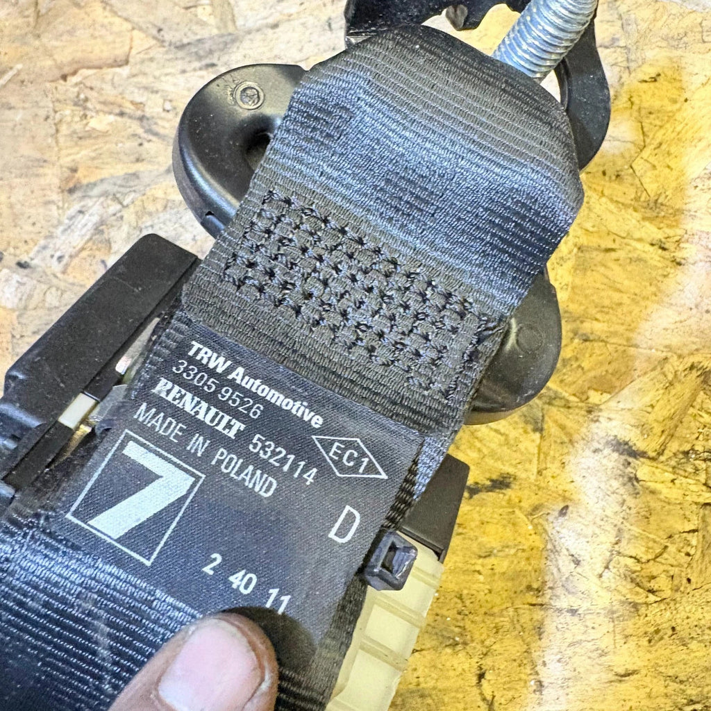 RENAULT TWINGO PZAZ 2007-2014 SEAT BELT REAR RIGHT DRIVERS SIDE 43594