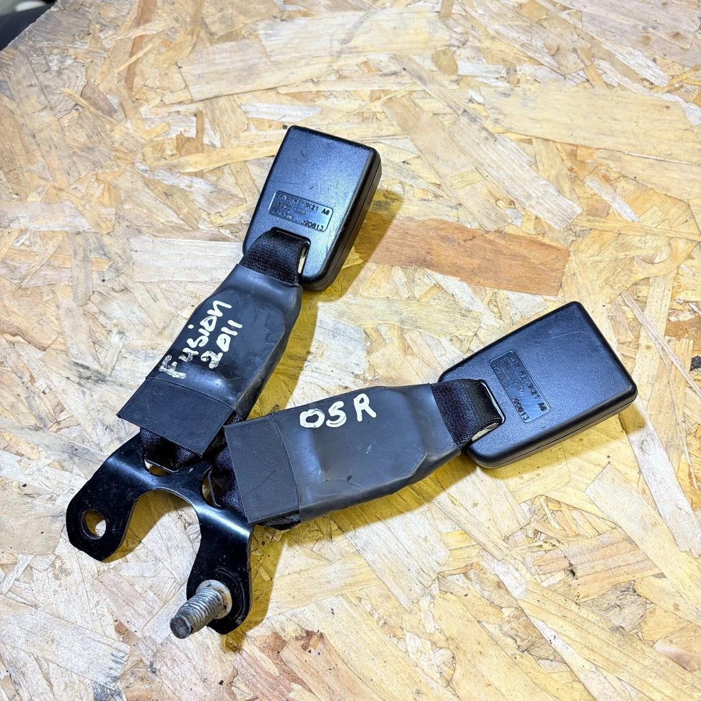 FORD FUSION 2011 RIGHT REAR DOUBLE SEAT BELT BUCKLE PAIR