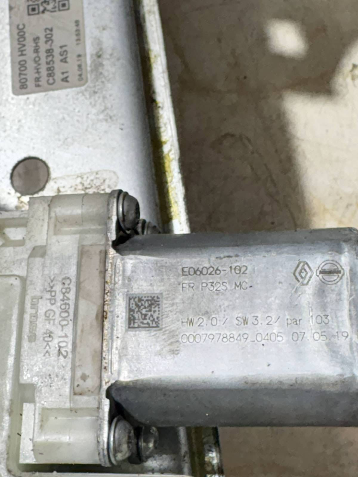 Nissan Qashqai J11 5 Door 2019 Window Regulator/mech Front Driver 80700HV00C O68