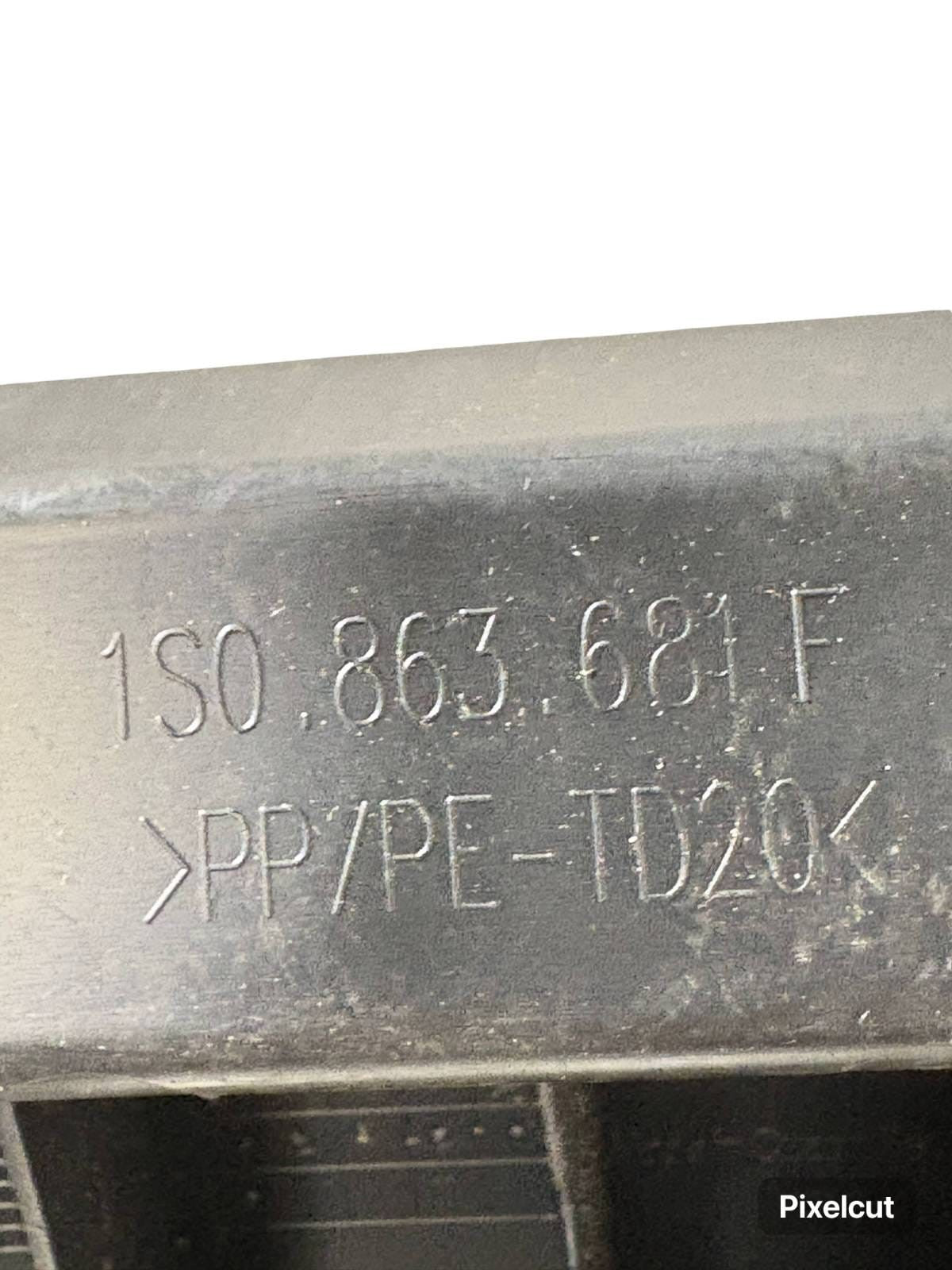 SEAT MII CENTRE CONSOLE TRIM SURROUND 1S0863681F 12V CIGARETTE SOCKET 12-21