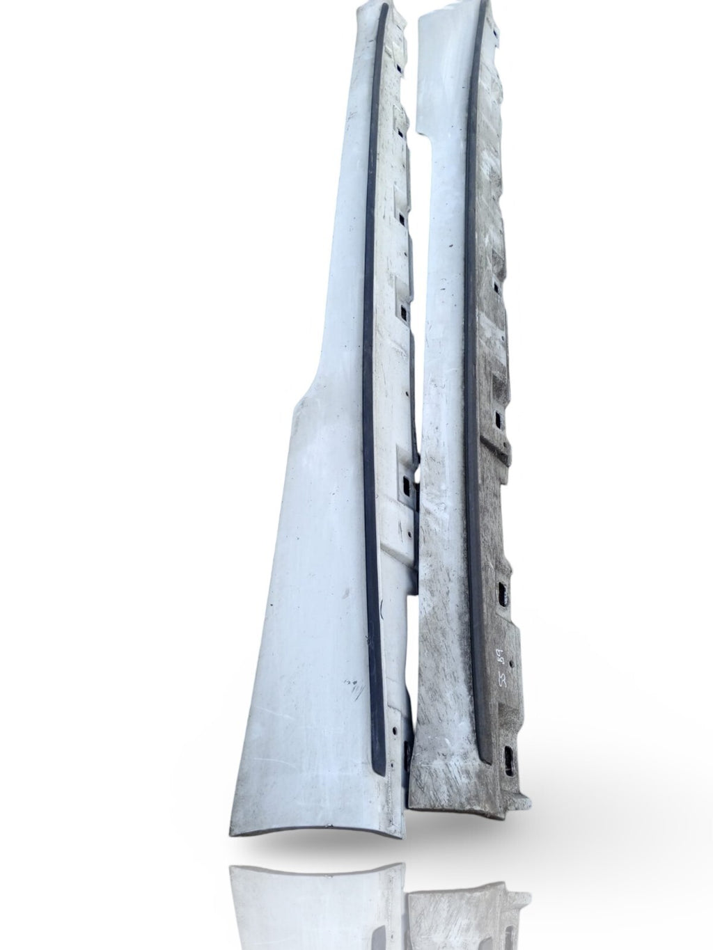 17-24 AUDI S5 SIDE SKIRT PASSENGER DRIVER PAIR NS OS SIDE WHITE COMPLETE