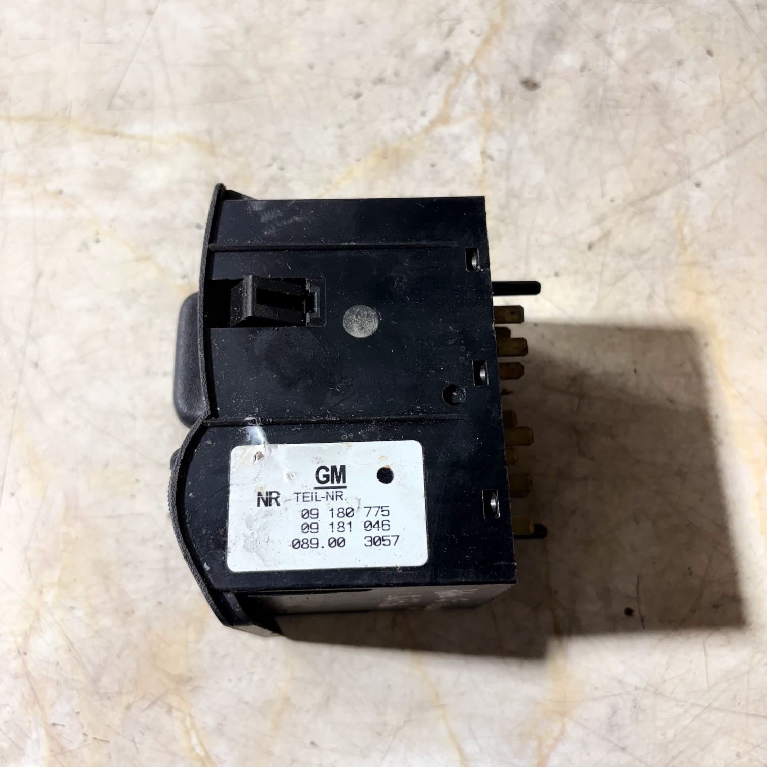 VAUXHALL ZAFIRA HEADLIGHT CONTROL SWITCH 09180775 #1