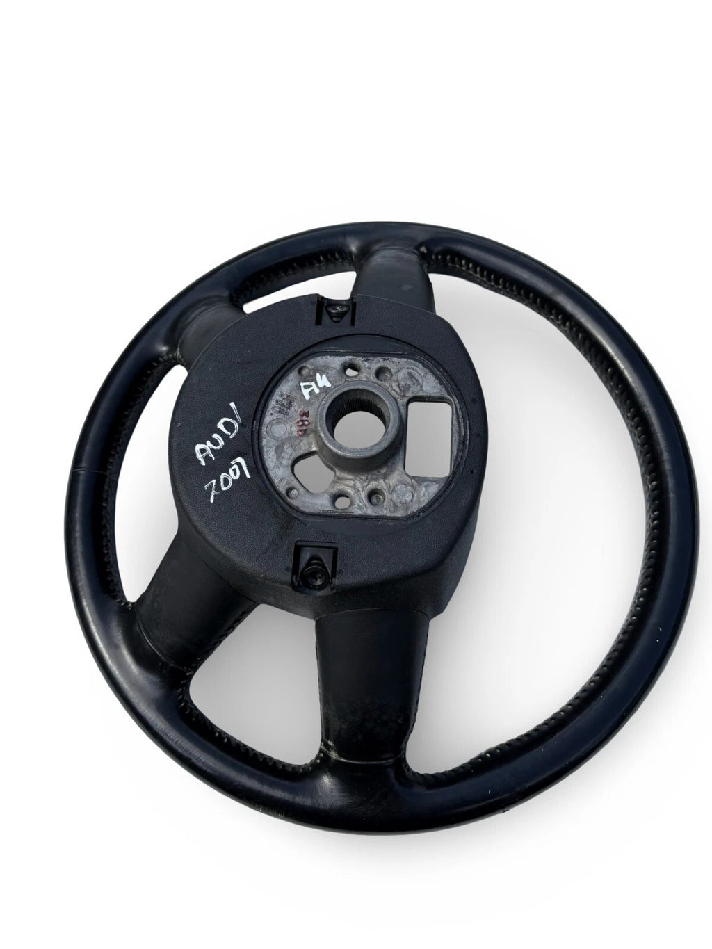 Audi A4 B7 Steering Wheel Leather 2007 4F0124 Black | Clean Condition