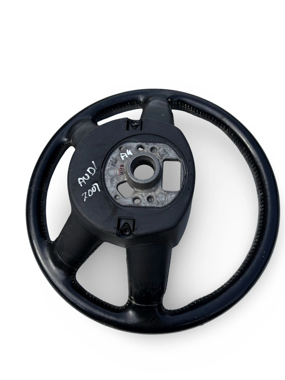 Audi A4 B7 Steering Wheel Leather 2007 4F0124 Black | Clean Condition