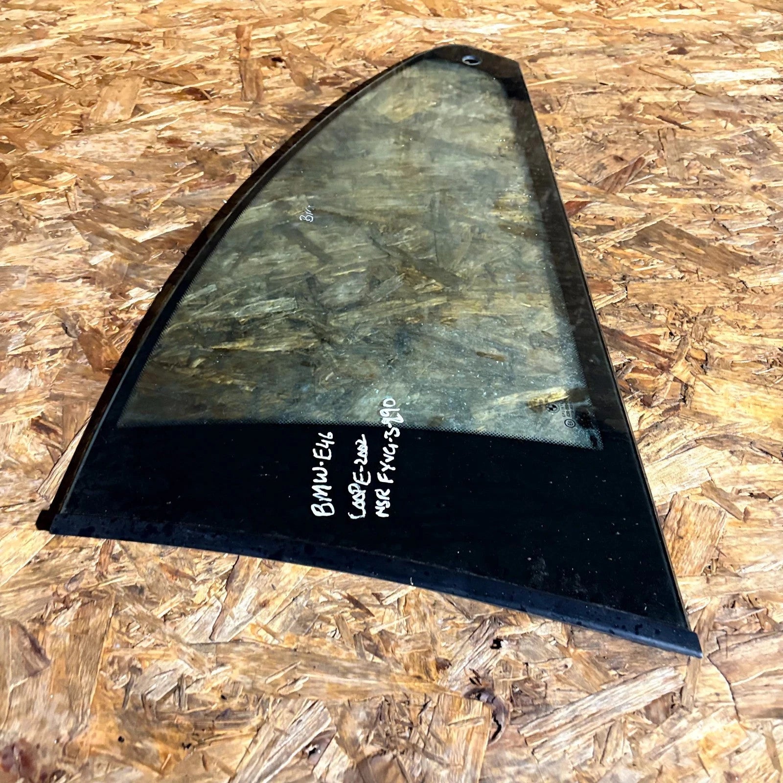 BMW E46 Coupe Passenger Rear Left Quarter Glass
