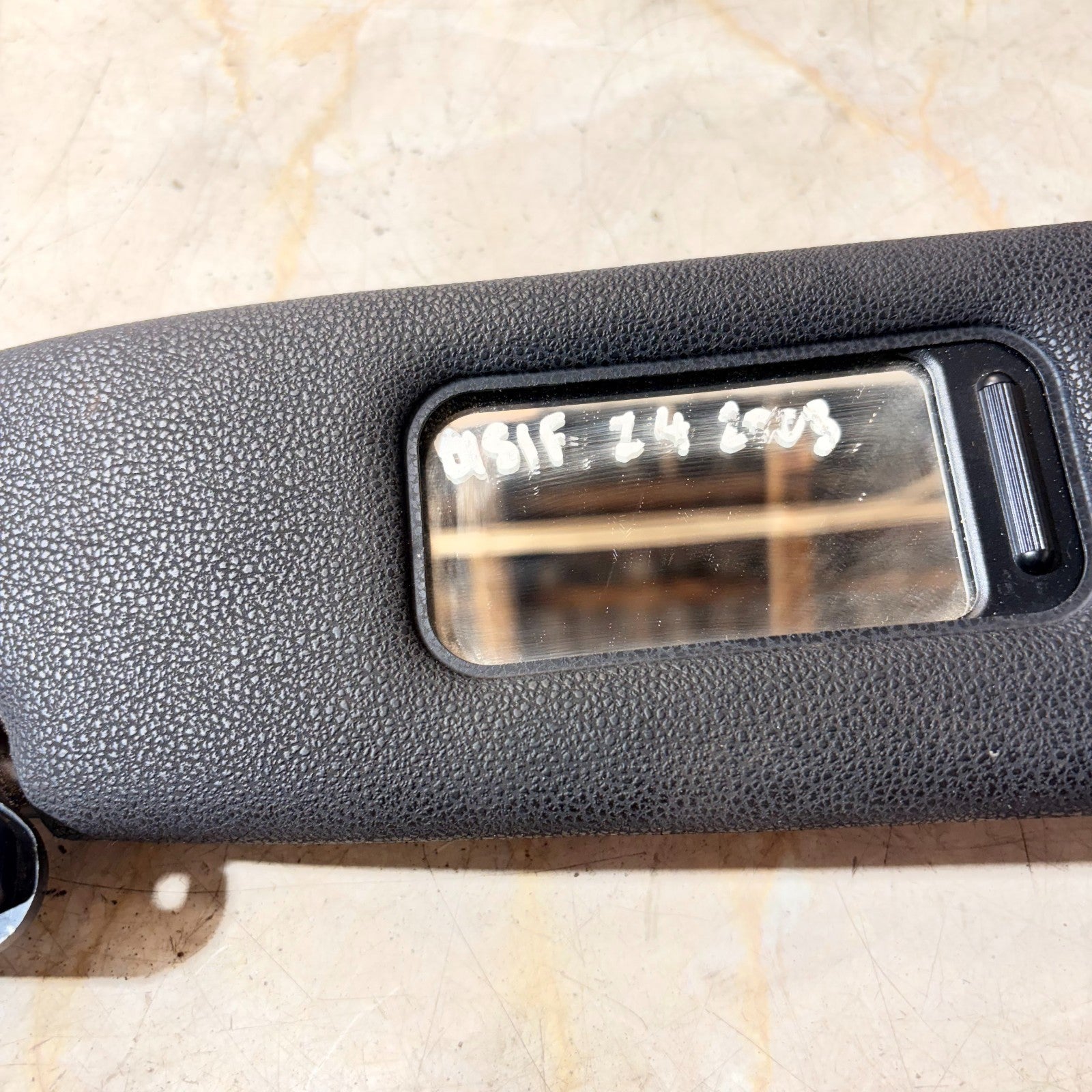 BMW Z4 E85 Roadster 2003-2008 Left N/S Black Sun Visor Mirror 51167016665