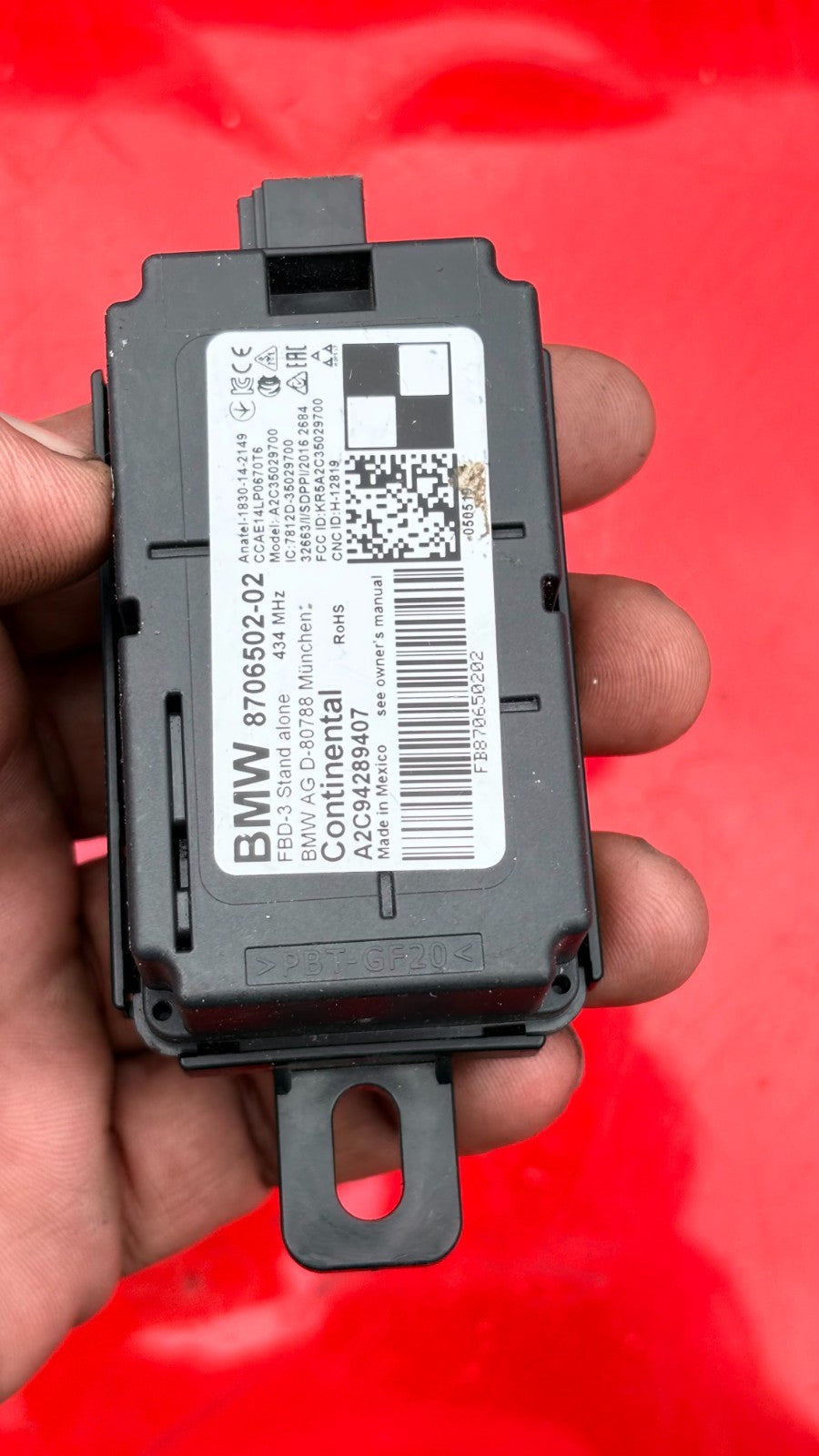 BMW 2019-2024 118i F40 KEYLESS RADIO REMOTE CONTROL 8706502 02