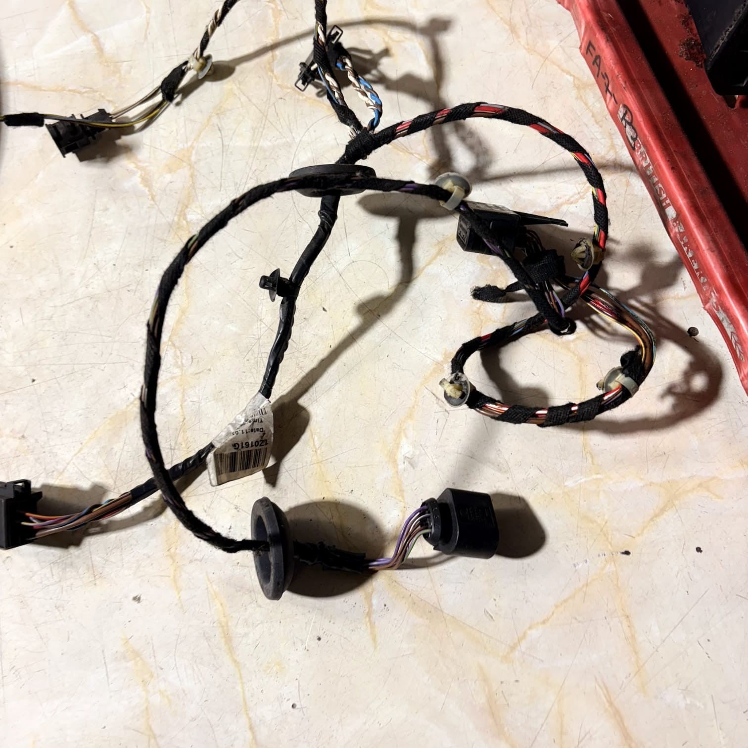 SKODA OCTAVIA MK2 ESTATE 2004-2008 REAR LEFT DOOR WIRING LOOM HARNESS 1Z0161G