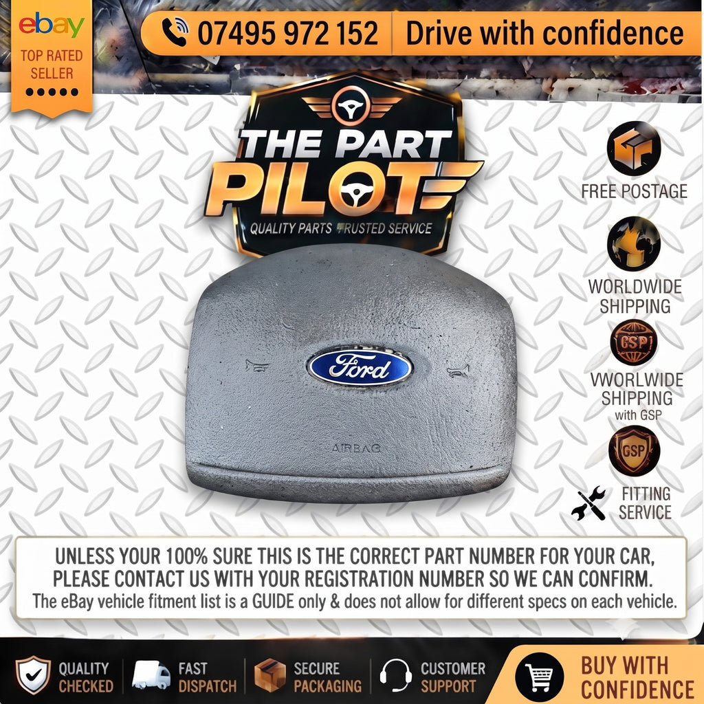 FORD TRANSIT MK6 2000-2006 DRIVER STEERING WHEEL AIRBAG SRS YC1A-V043B13-APW