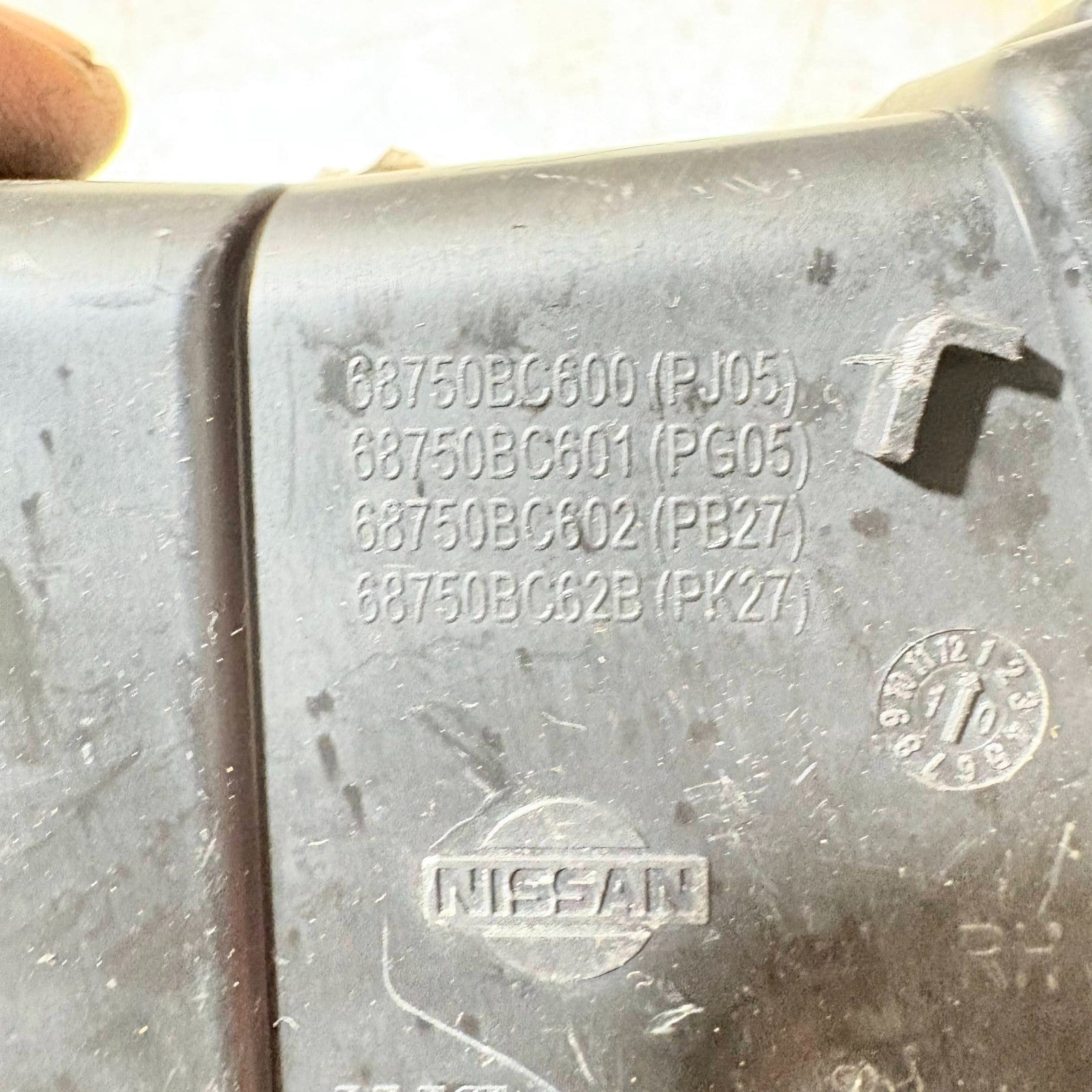 Nissan Dash Board Air Vent 68750BC600