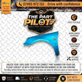 Hyundai Lantra J1 1994-1995 Front Left Wing Passenger Side NSF Blue Saloon