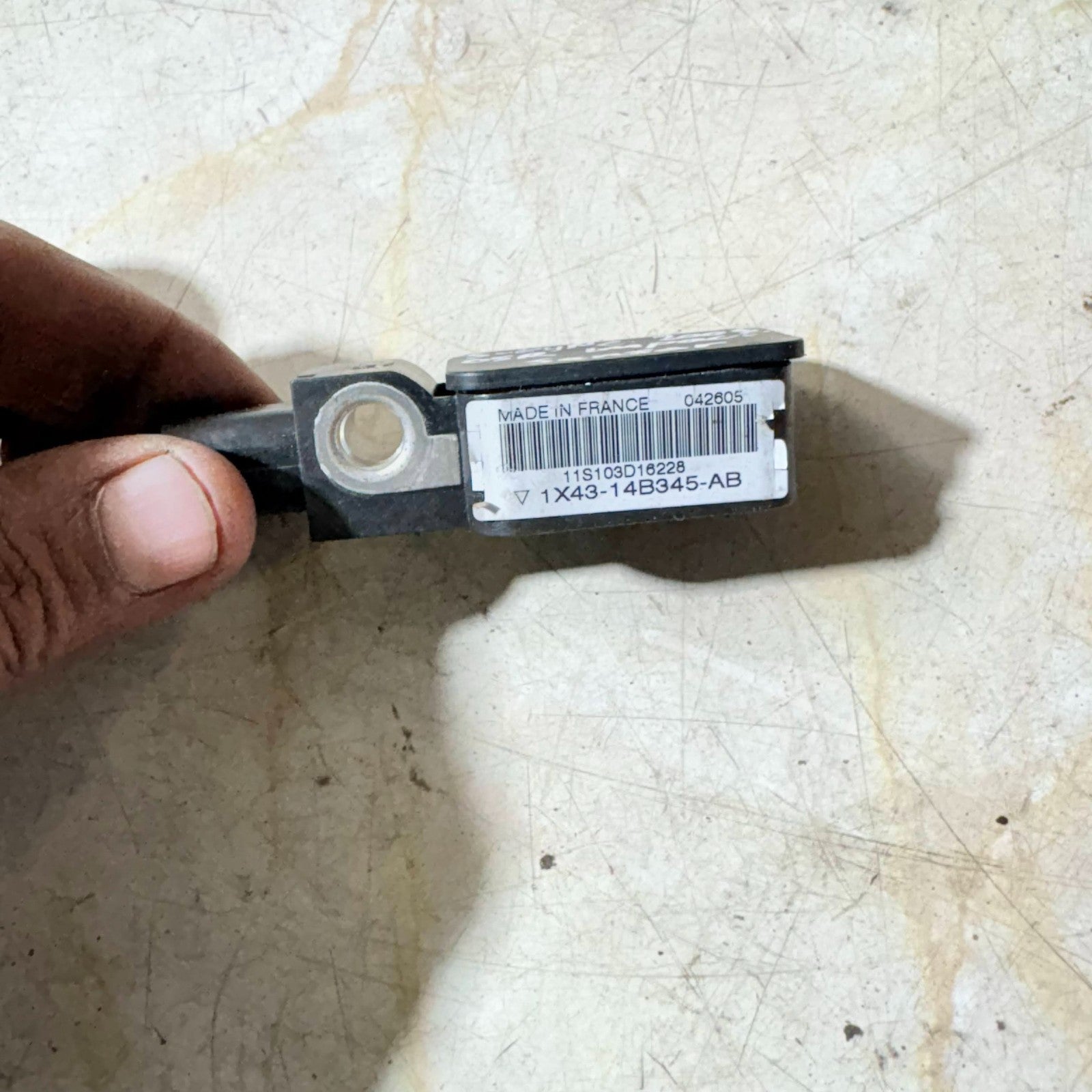 JAGUAR S TYPE RIGHT REAR AIRBAG CRASH SENSOR 1X43-14B345-AB