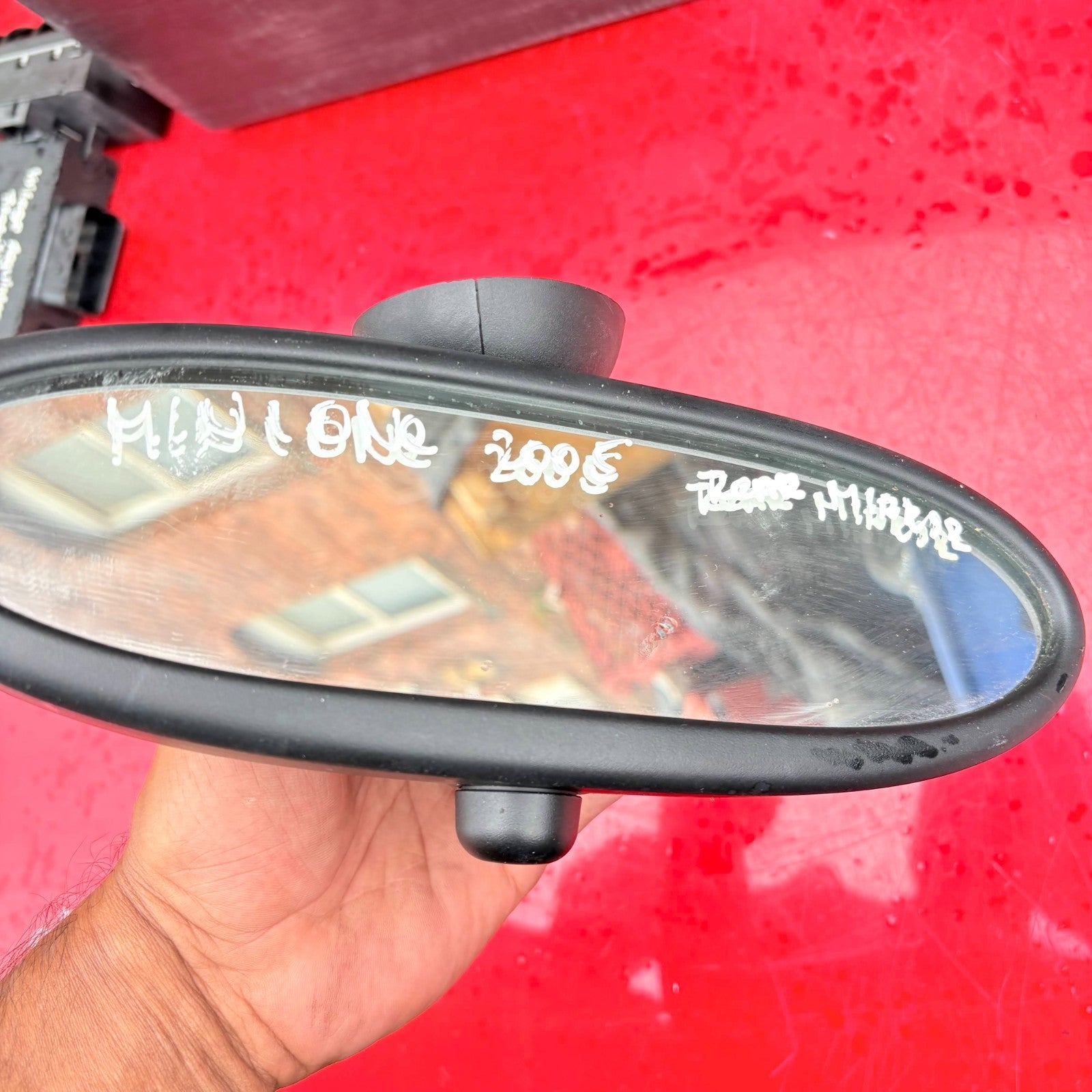 Mini One R50 R53 2001-2006 Interior Rear View Mirror E1 010784 Manual Black
