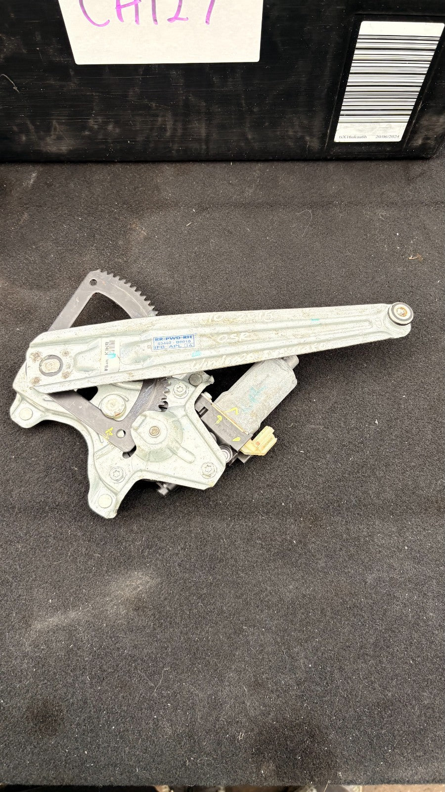 Hyundai i10 MK2 2015 Rear Window Regulator Right Drivers 83460-B4000