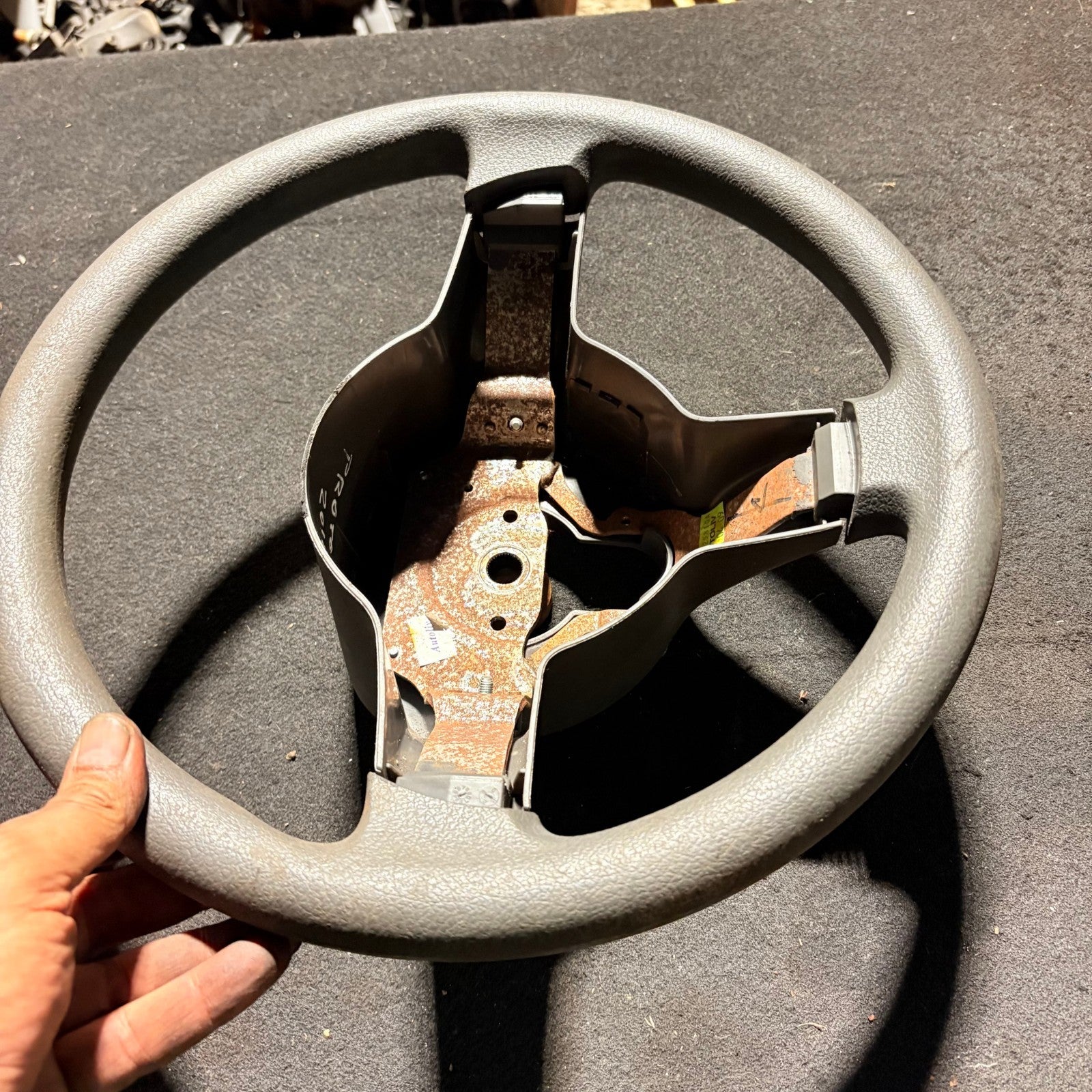 Proton Savvy 2005-2012 5 Door Grey 3-Spoke Steering Wheel Bare Rim