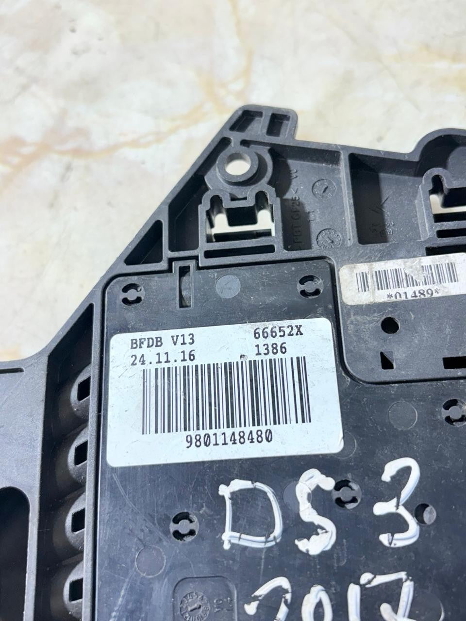 2017 CITROEN DS3 Diesel Mk1 Battery Fuse Box Module 9801148480 66652X