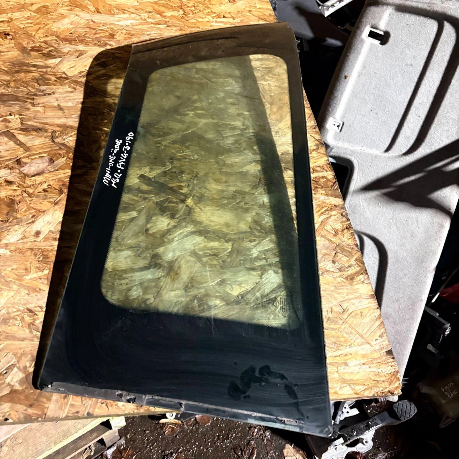 BMW Mini One Left Side Rear Quarter Glass 2001-2006