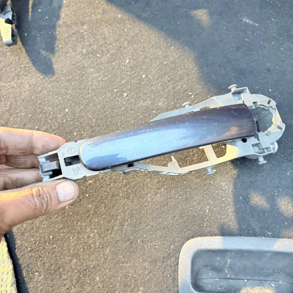 VW Golf Mk6 2008-2012 Rear Right Exterior Door Handle Blue 5 Door