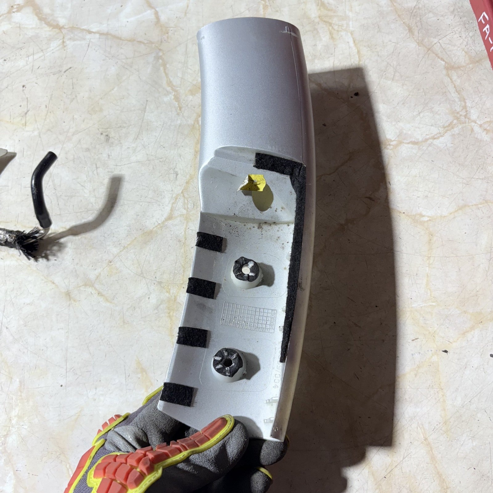 Mini Centre Console Pillar Left Side NS in Silver 7040569