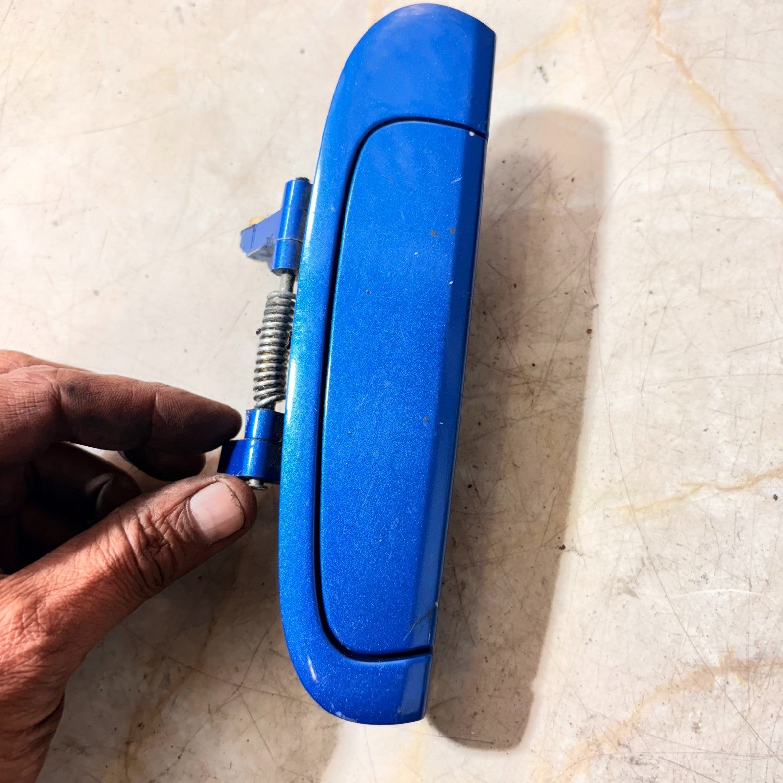 KIA PICANTO 2004-2011 EXTERNAL DOOR HANDLE REAR LEFT PASSENGERS SIDE in BLUE