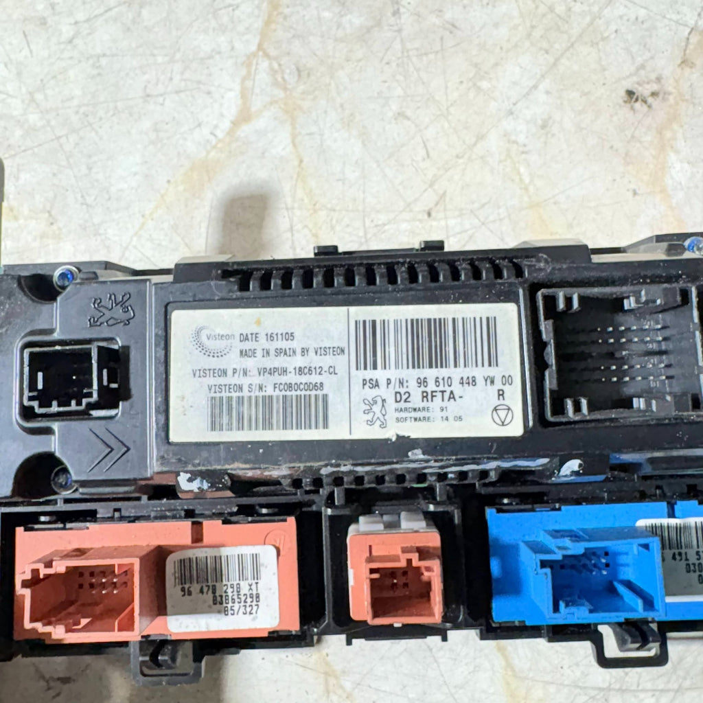 PEUGEOT 407 HEATER CONTROL UNIT 96610448YW