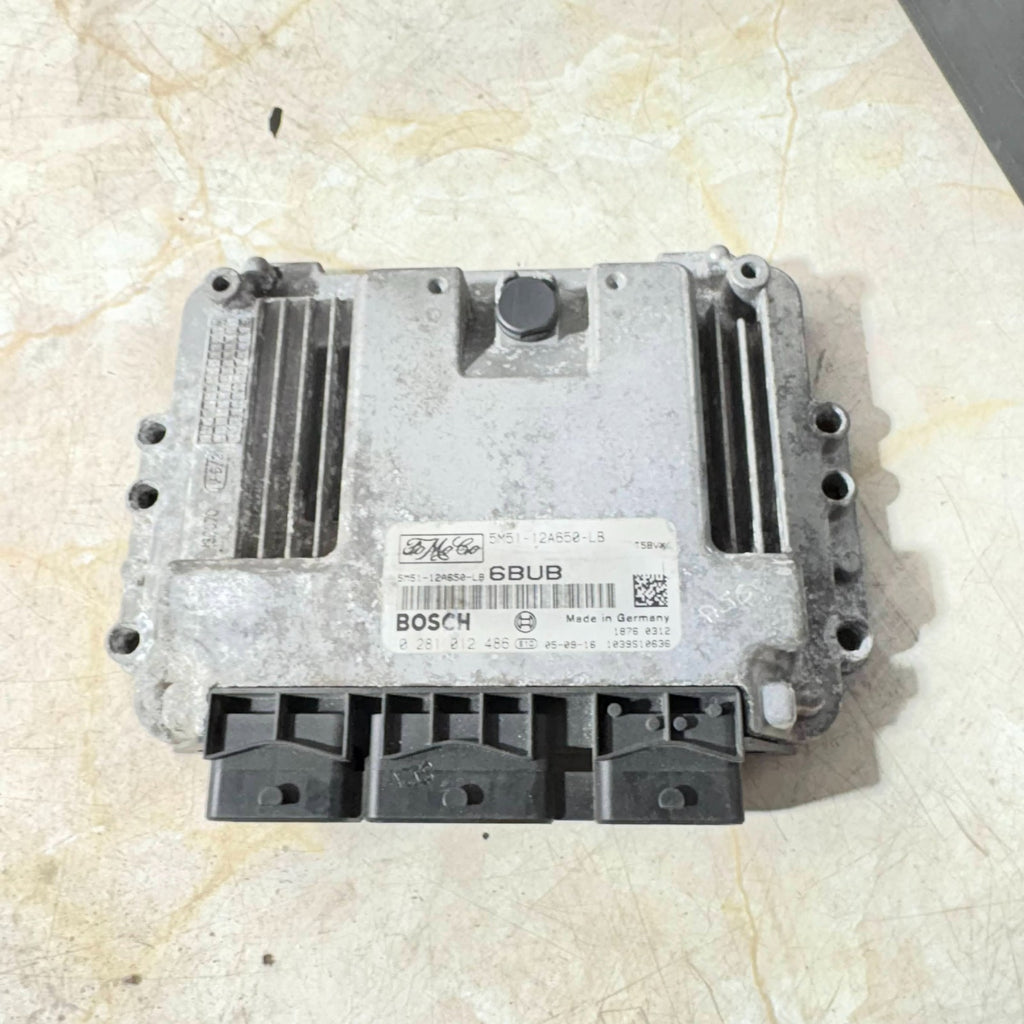 2005 FORD FOCUS 1.6 TDCI MK2 ENGINE ECU 5M51-12A650-LB 0281012486 BOSCH