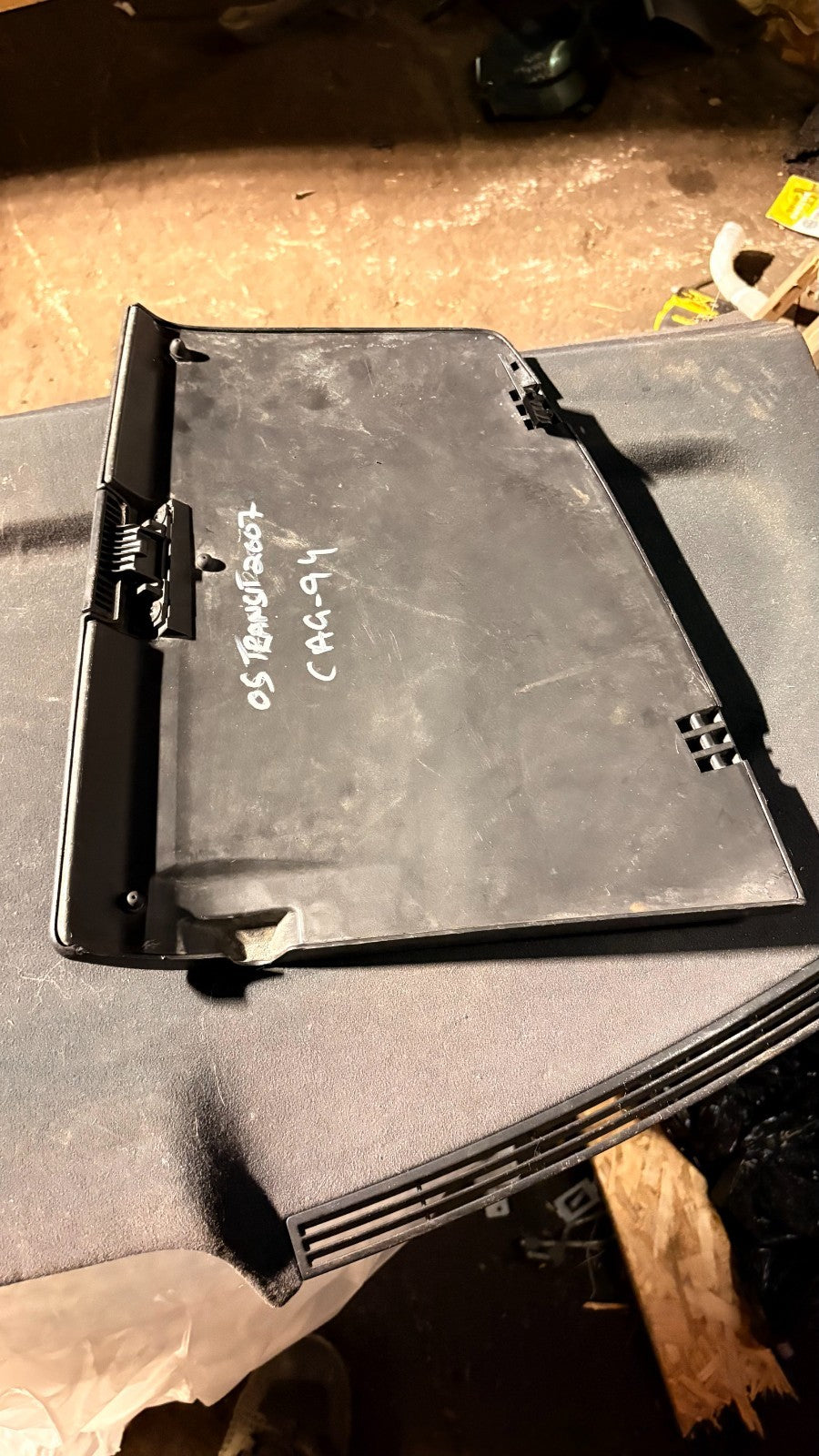 FORD TRANSIT 2007 OSF DRIVER SIDE FRONT TOP DASH STORAGE TRAY GLOVEBOX
