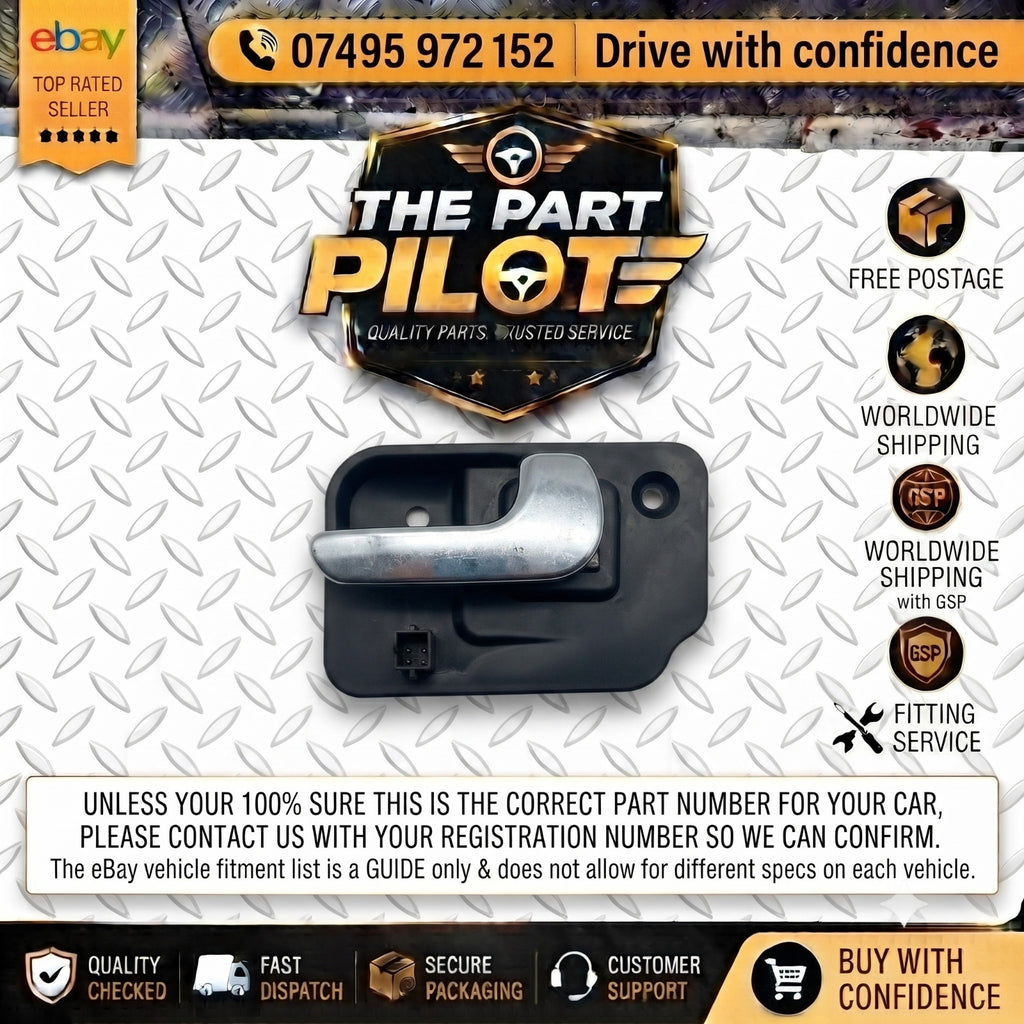 Vauxhall Opel Meriva A 2003-2010 Front Right Inner Door Handle 13121859 Chrome