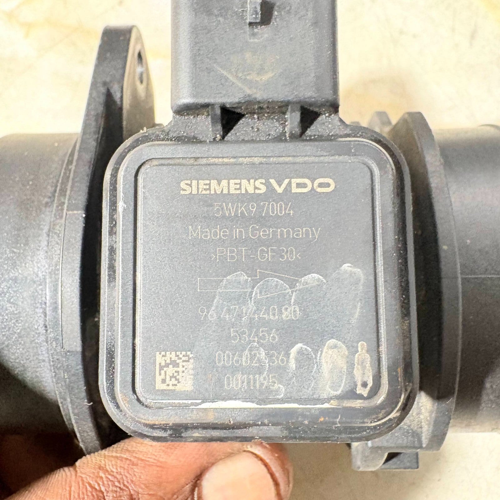 Peugeot 1007 1.4 HDi 2005-2009 MAF Sensor Air Flow Meter 9647144080 VDO 5WK97004