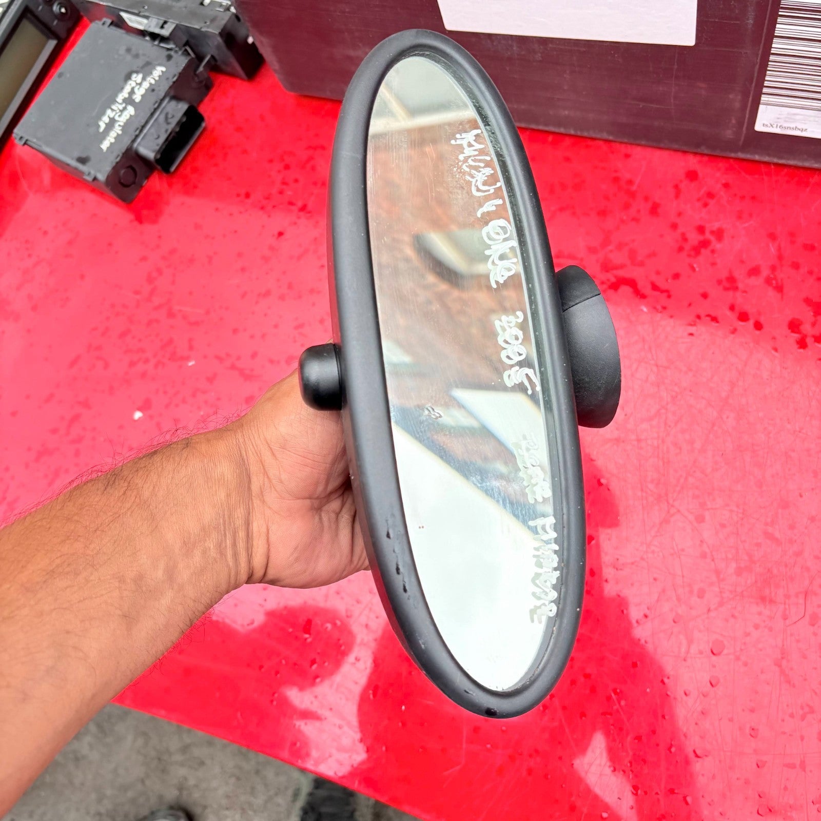 Mini One R50 R53 2001-2006 Interior Rear View Mirror E1 010784 Manual Black