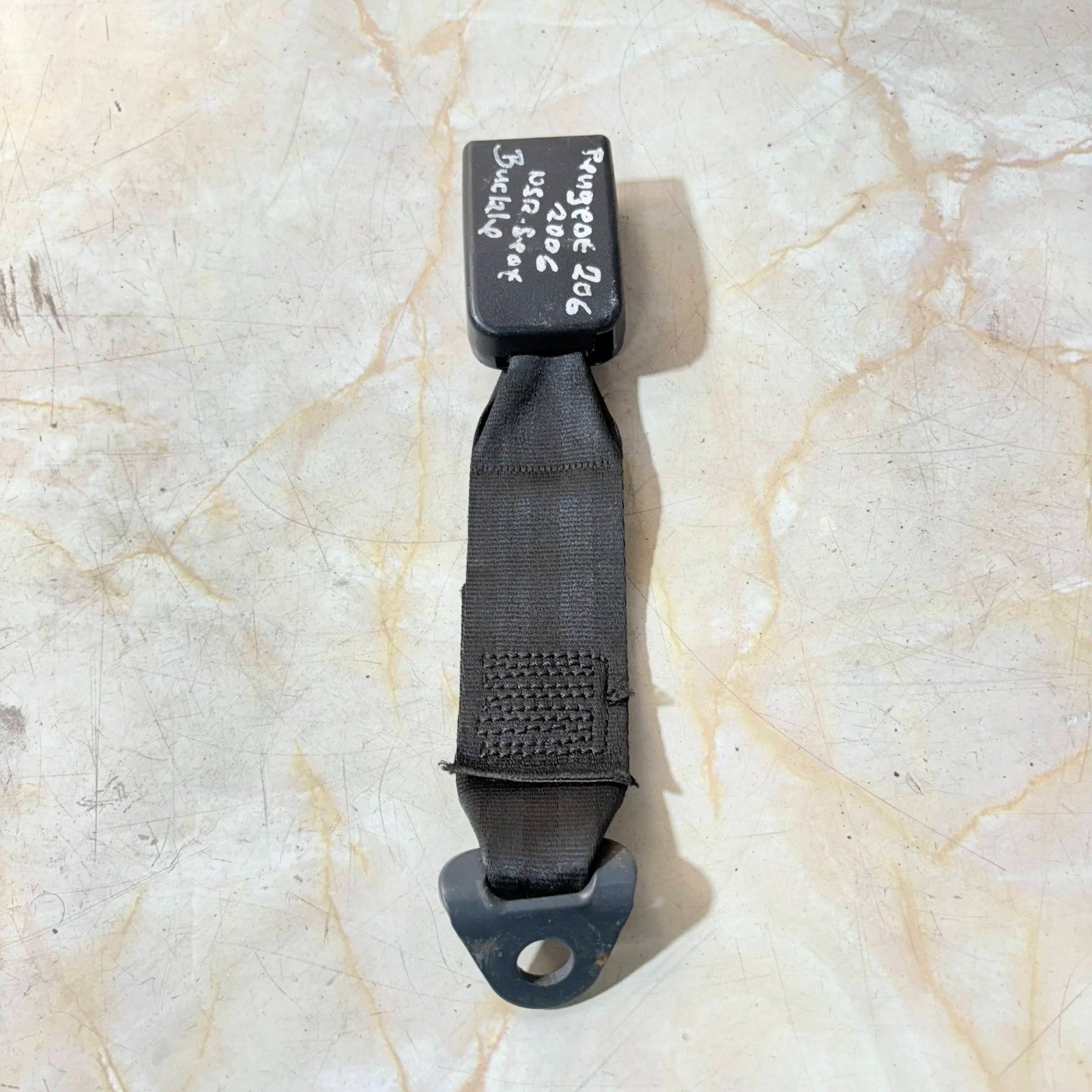 PEUGEOT 206cc 2006 LEFT REAR SEAT BELT BUCKLE LAP BELT CLASP