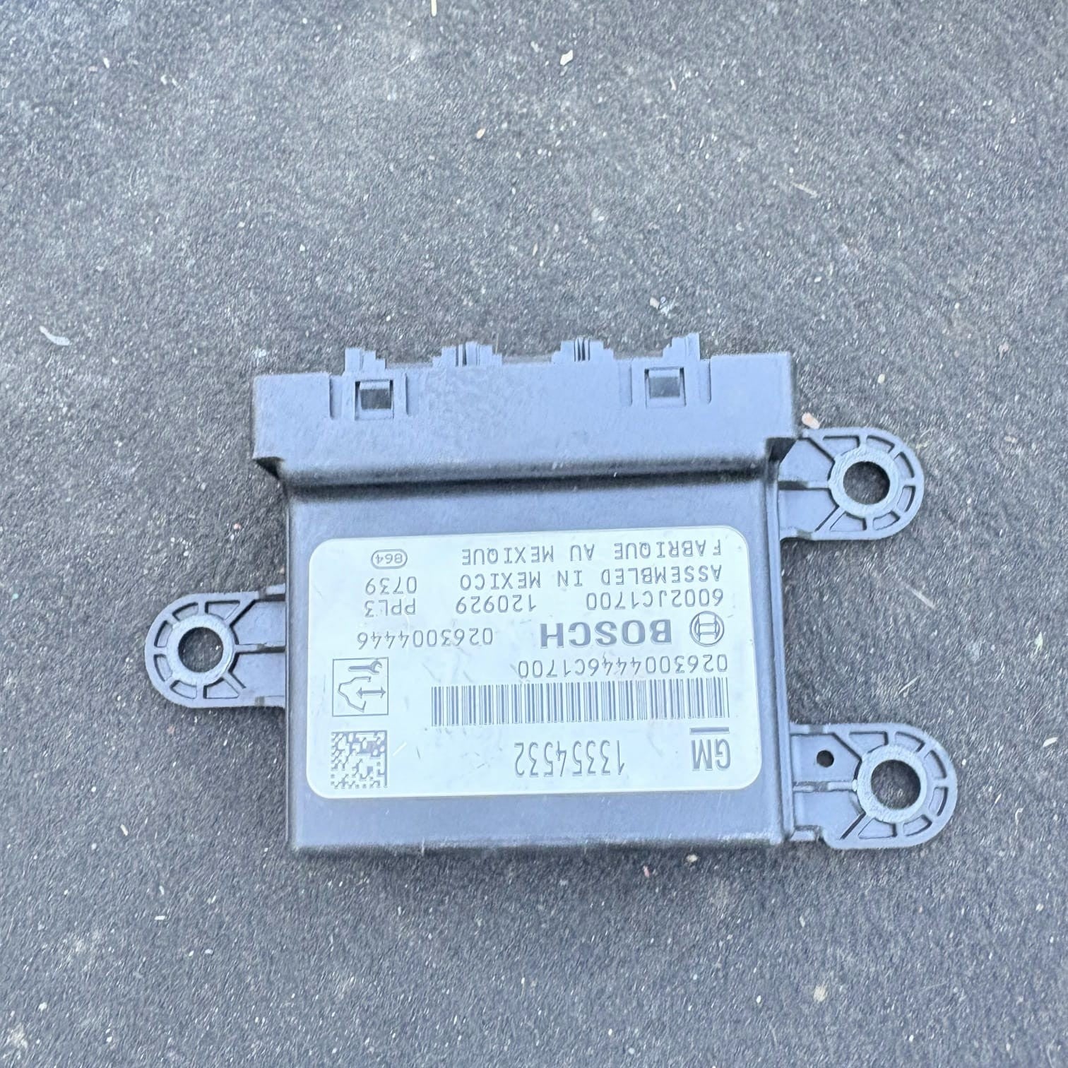 VAUXHALL OPEL MERIVA 2013 13354532 0263004446 6002JC1700 PARKING SYSTEM RELAY