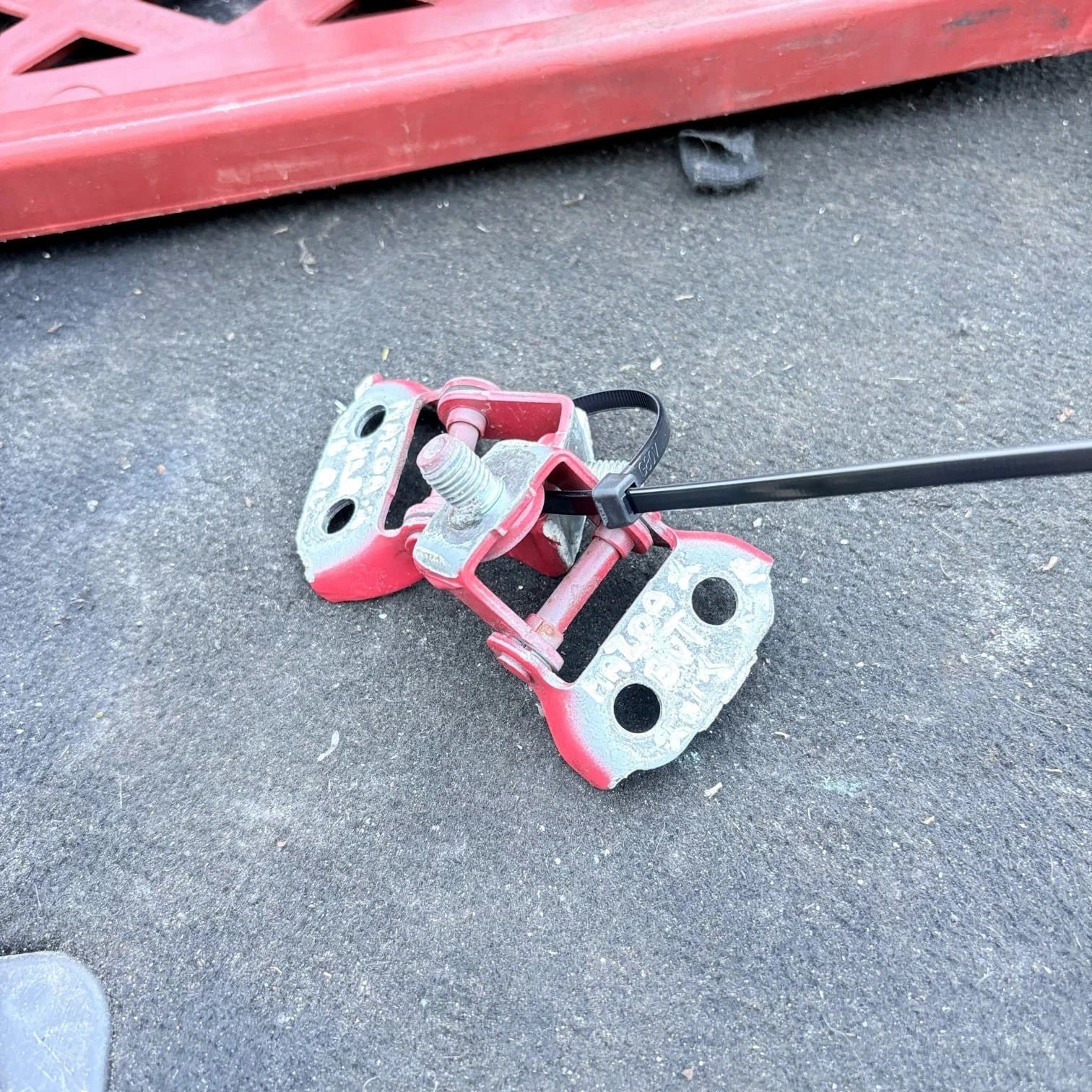 MAZDA 3 BL 2009-2013 Rear Left Door Hinges Pair NSR Passenger Red