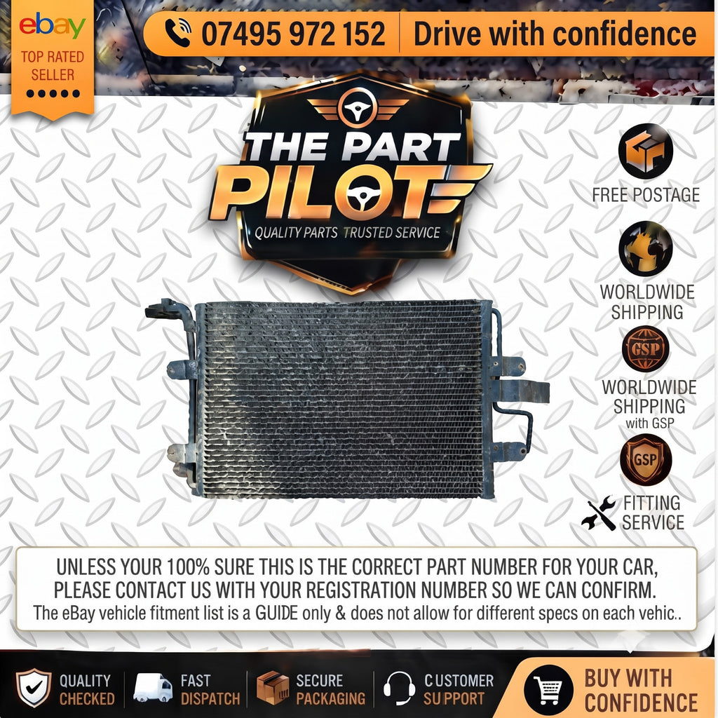 VW Golf Mk4 97-05 Bora Audi A3 8L Seat Leon Octavia Air Con Condenser 1J0820411D