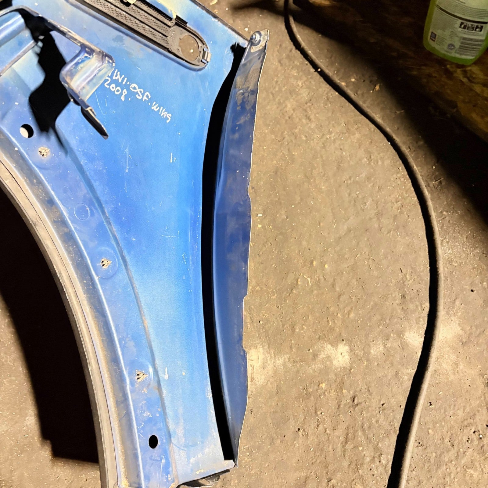 MINI COOPER FRONT WING DRIVER SIDE RIGHT 2008