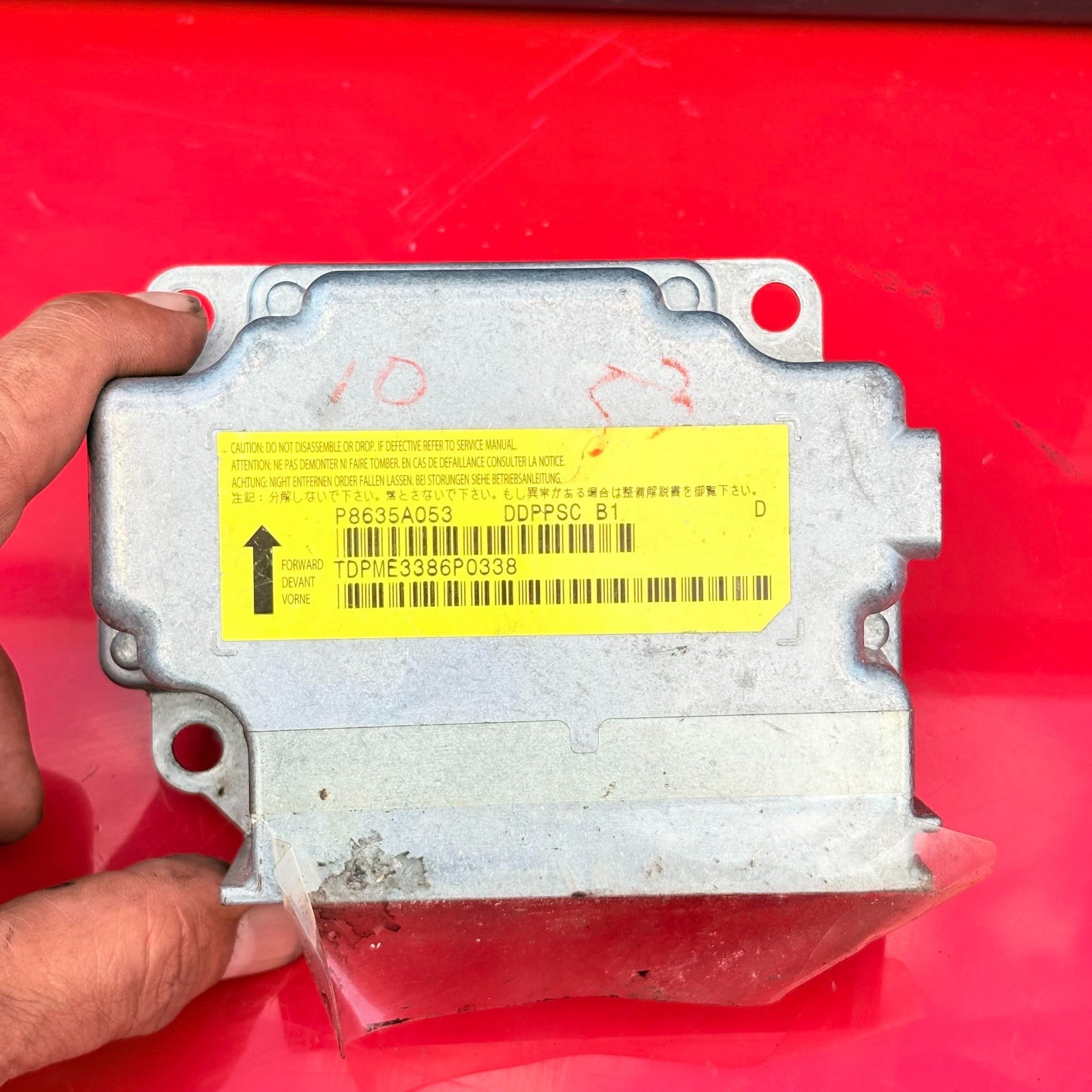 MITSUBISHI OUTLANDER MK2 2007 AiRBAG CONTROL MODULE ECU P8635A053